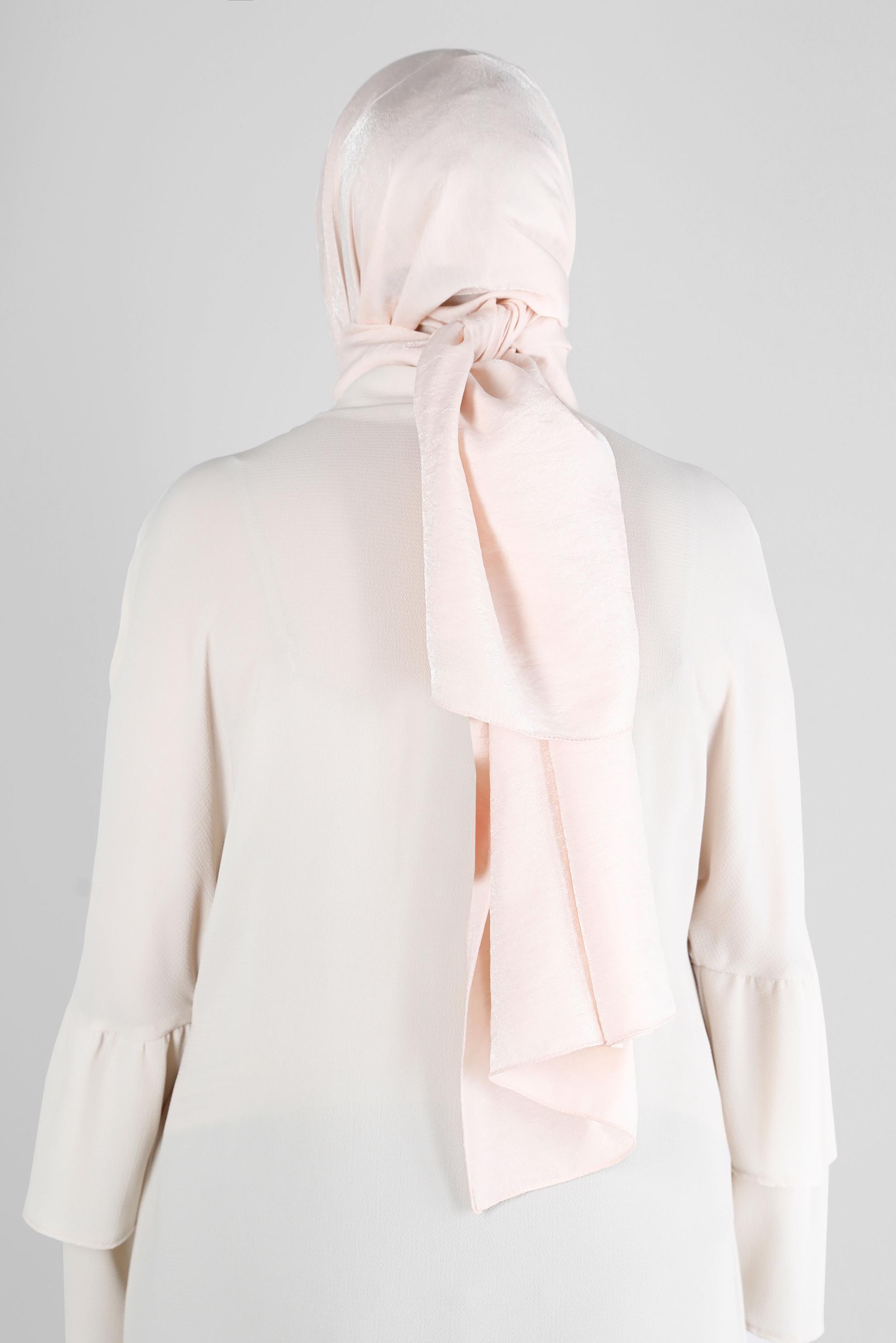 Tesettür giyim PUDRA ALVİNA YERLİ PAMUK ŞAL 8213 