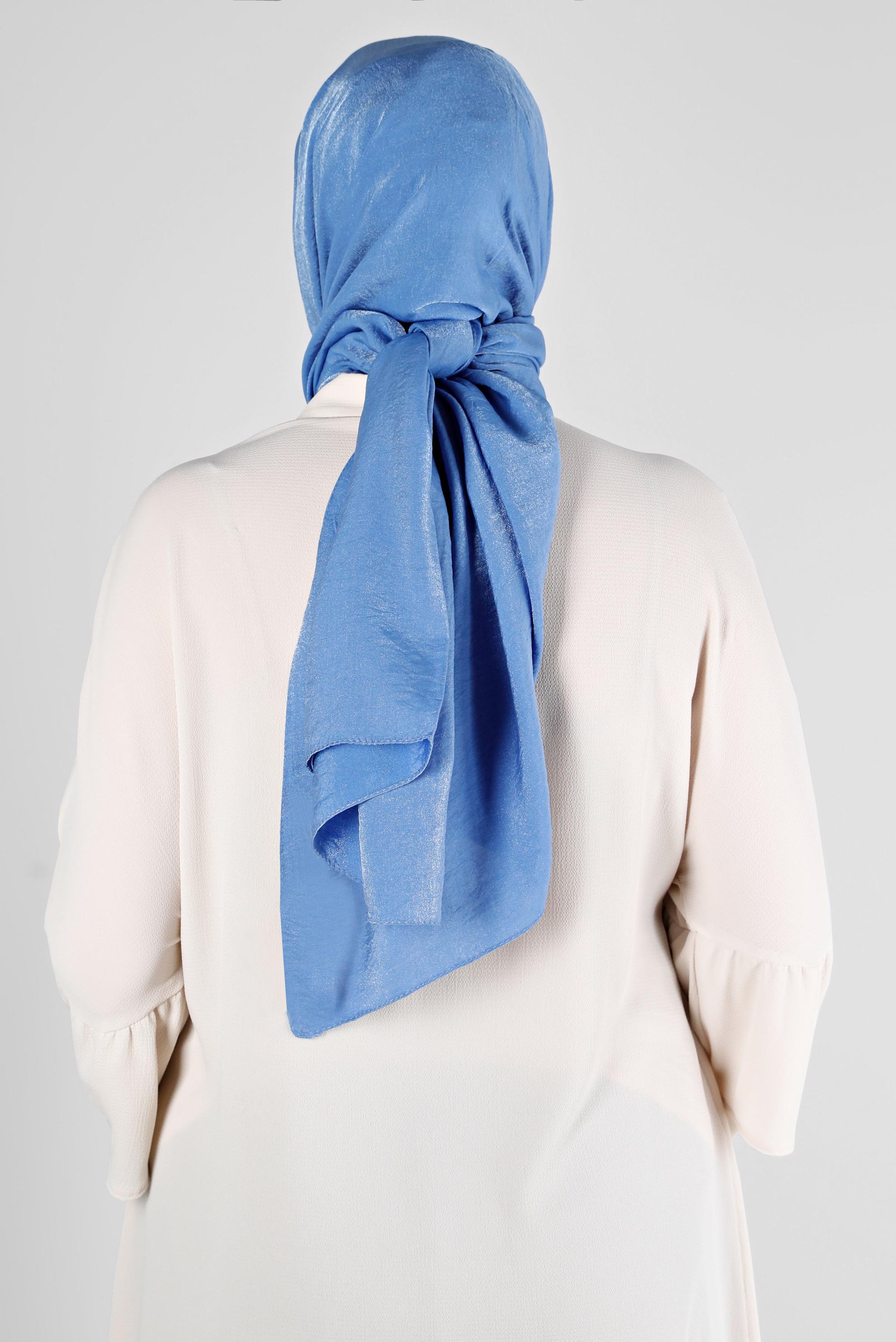 Tesettür giyim LACİVERT ALVİNA YERLİ PAMUK ŞAL 8213 