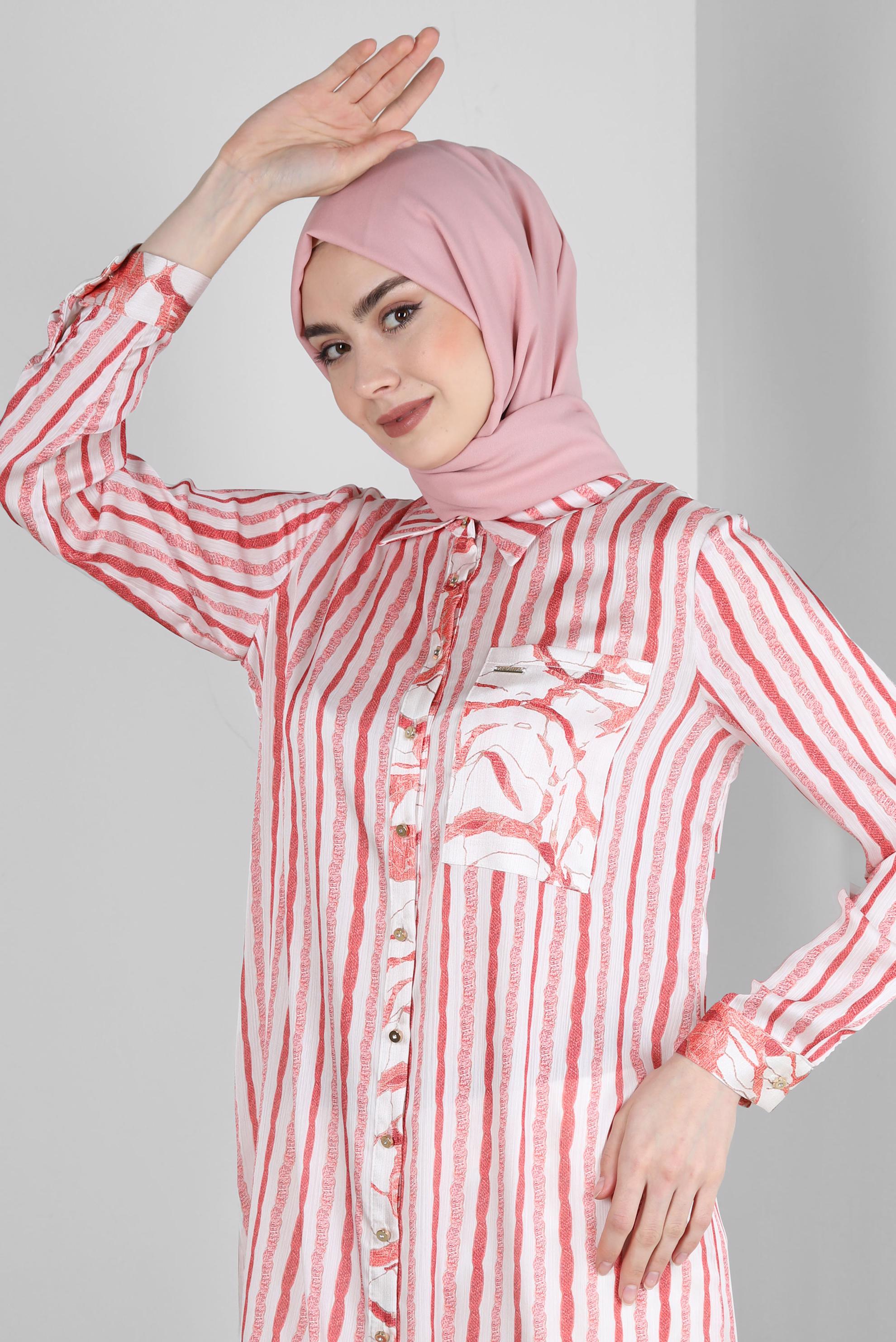 Vêtements hijab POUDRE CHÂLE CRÊPE ALVINA 8221