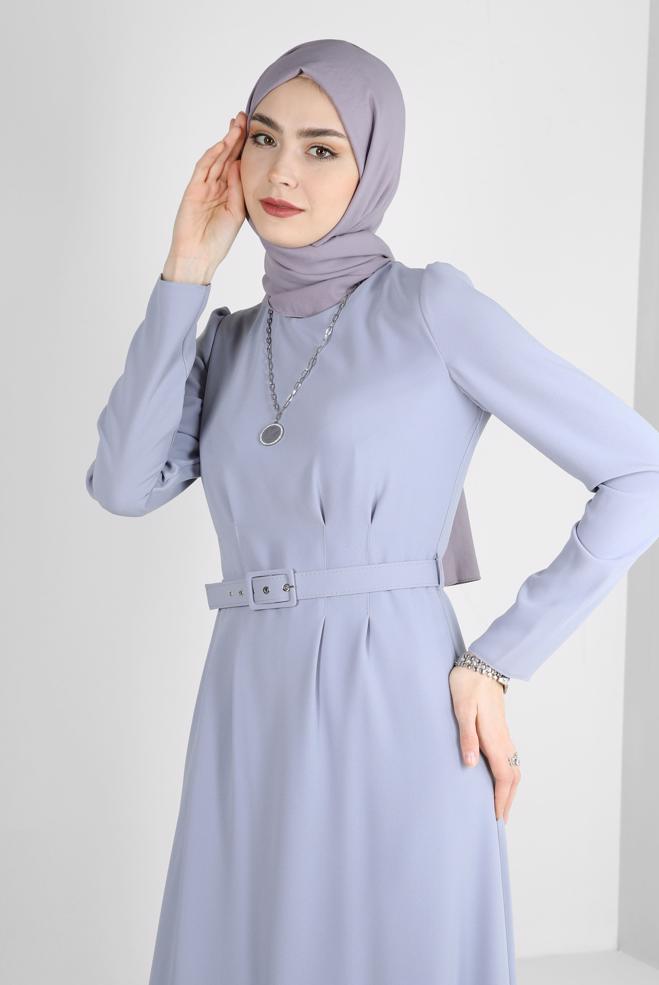 Vêtements hijab GRIS CHÂLE CRÊPE ALVINA 8221 - ALVİNA