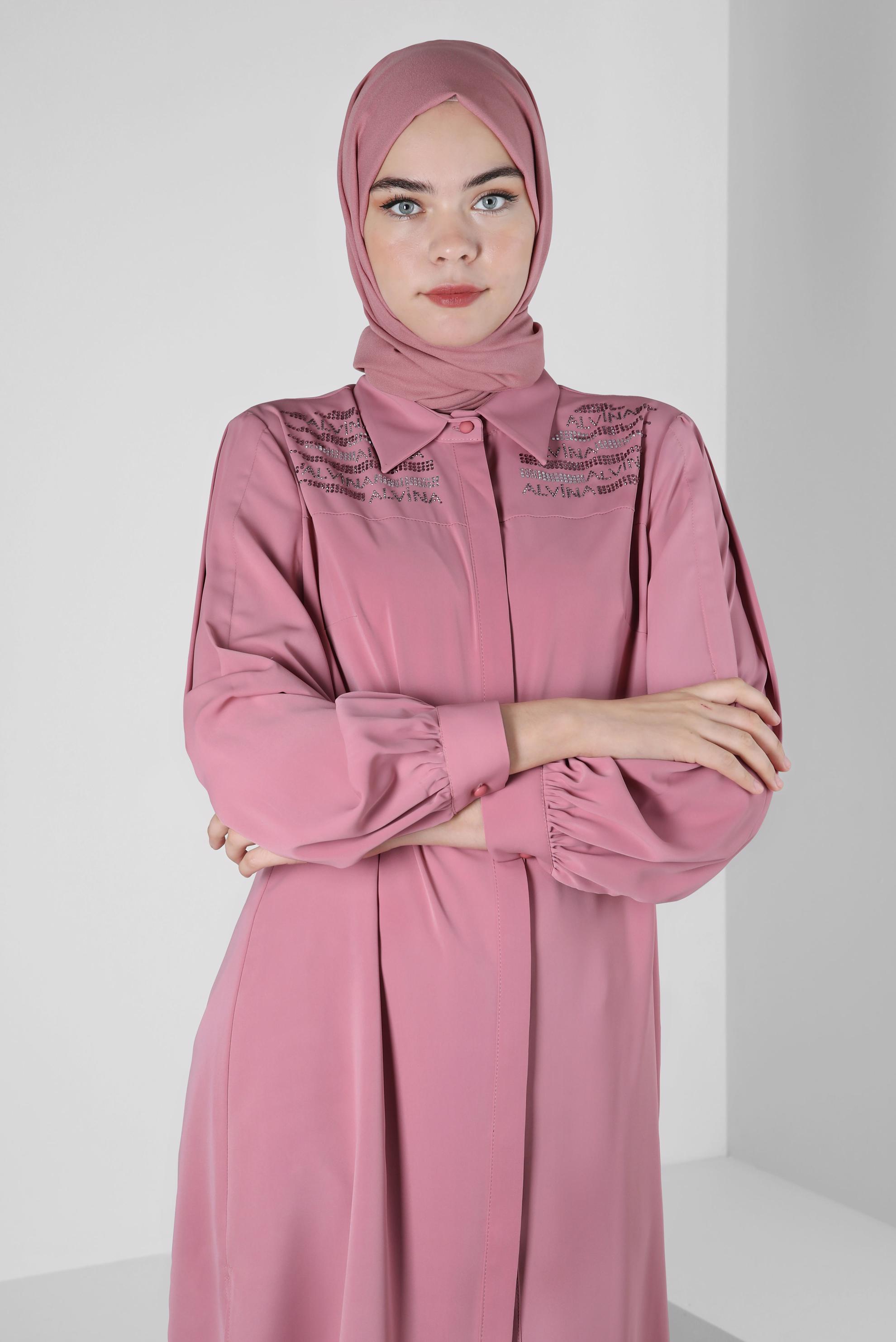 Vêtements hijab ROSE CHÂLE CRÊPE ALVINA 8221
