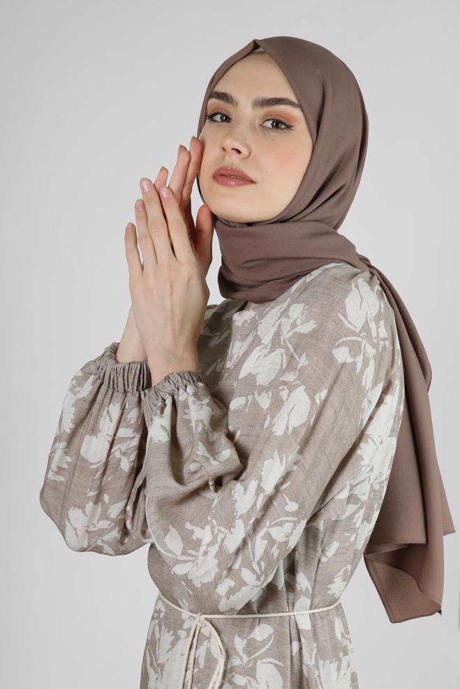 Vêtements hijab VISON CHÂLE CRÊPE ALVINA 8221 - ALVİNA