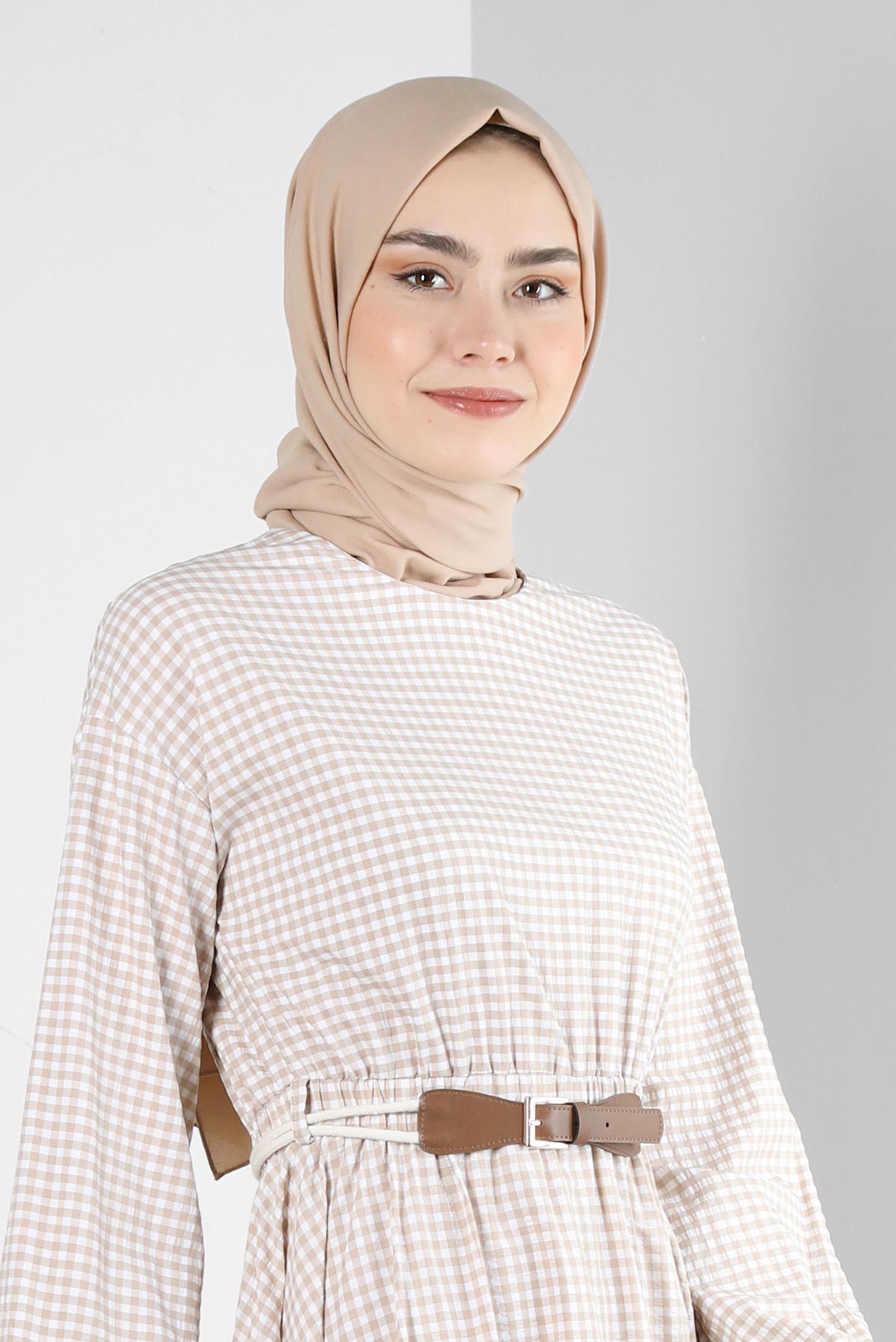 Vêtements hijab BRUN CHÂLE CRÊPE ALVINA 8221