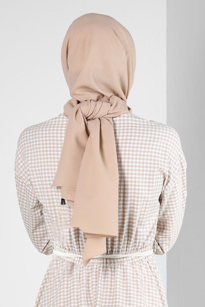 Vêtements hijab BRUN CHÂLE CRÊPE ALVINA 8221 - ALVİNA