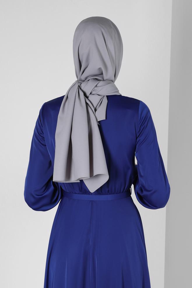 Vêtements hijab GRIS CHÂLE CRÊPE ALVINA 8221 - ALVİNA
