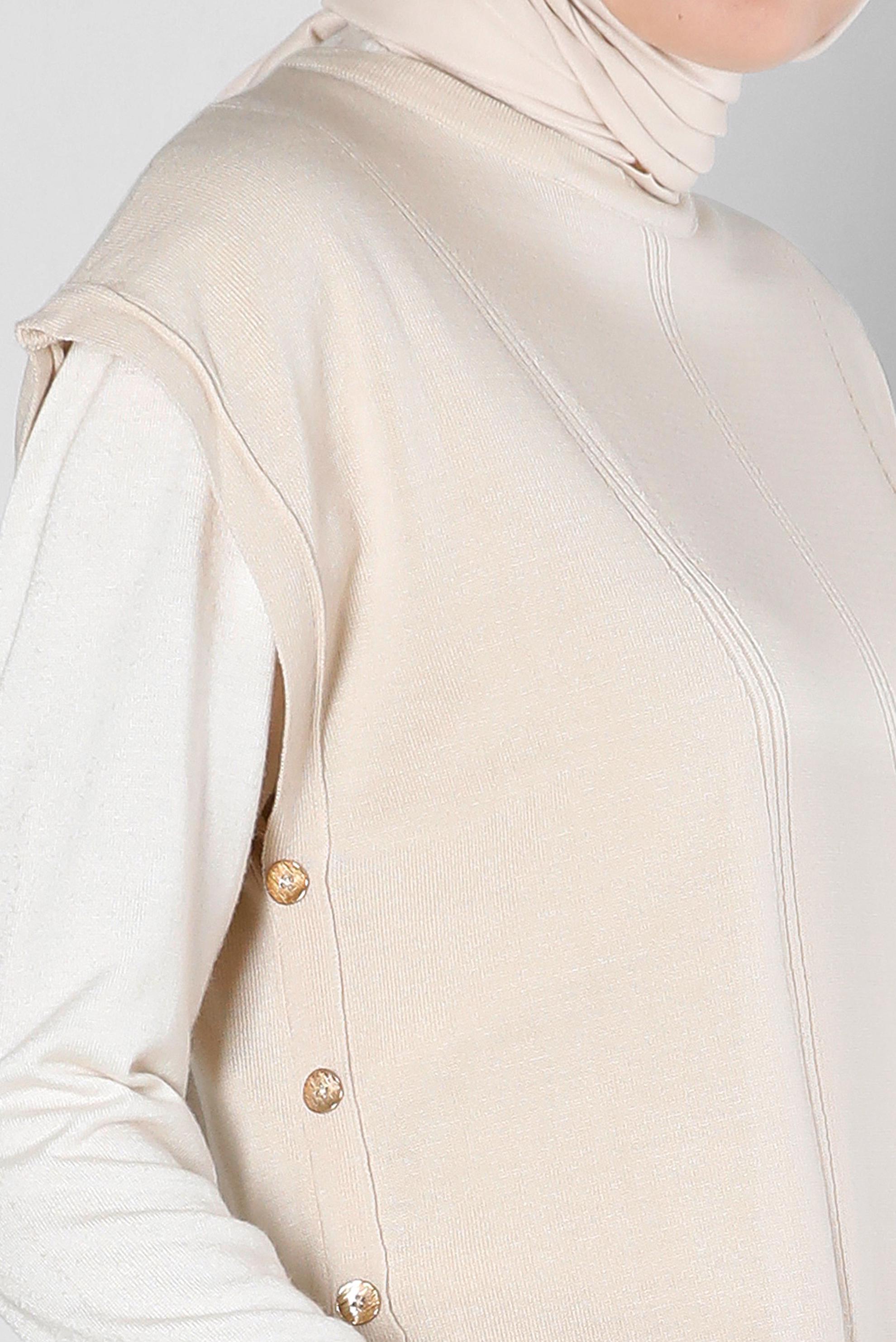 Tesettür giyim BEJ TRİKO SÜVETER 43211