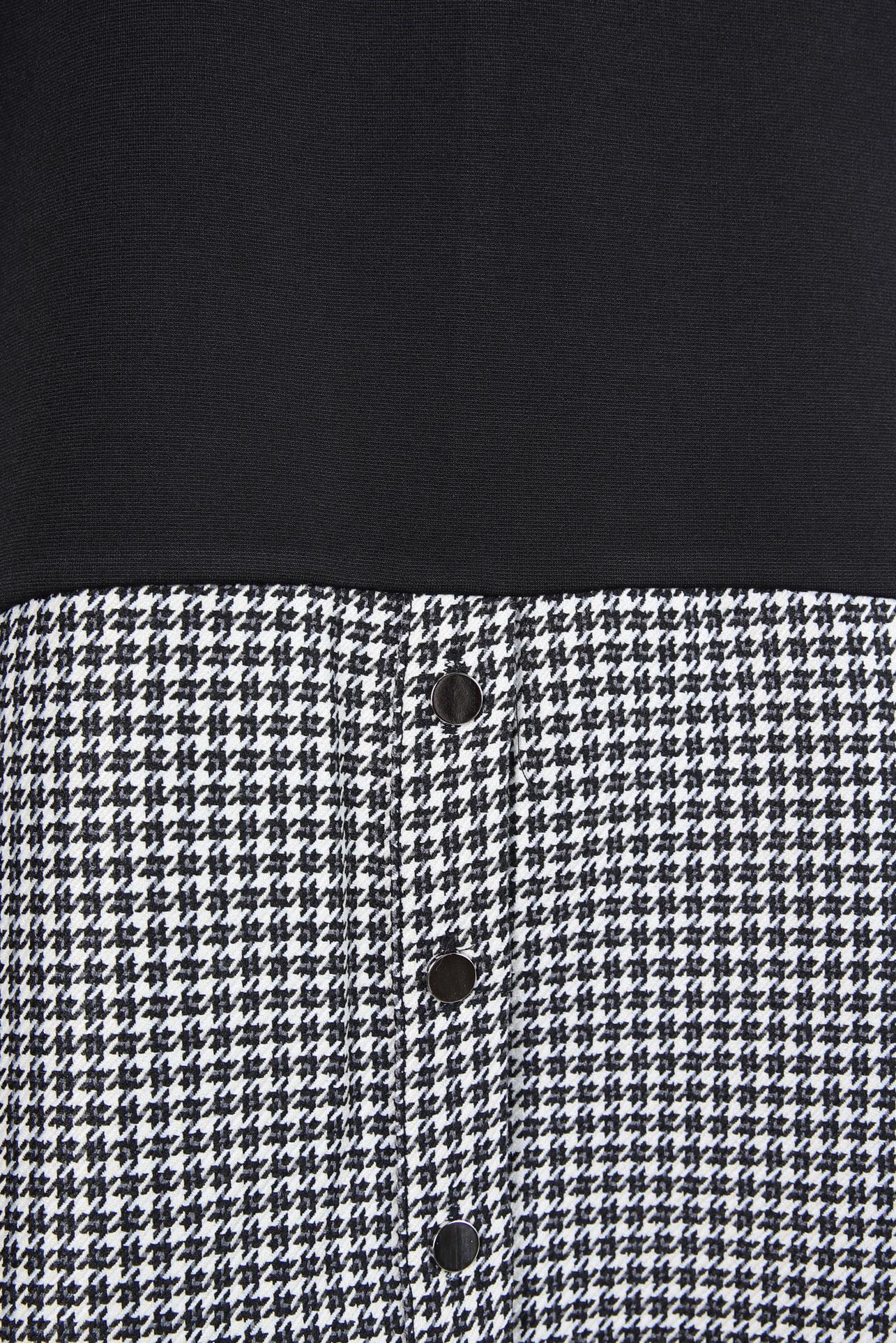 Tesettür giyim SİYAH GÖMLEK PARÇA DETAYLI İKİLİ ETEKLİ TAKIM 43413