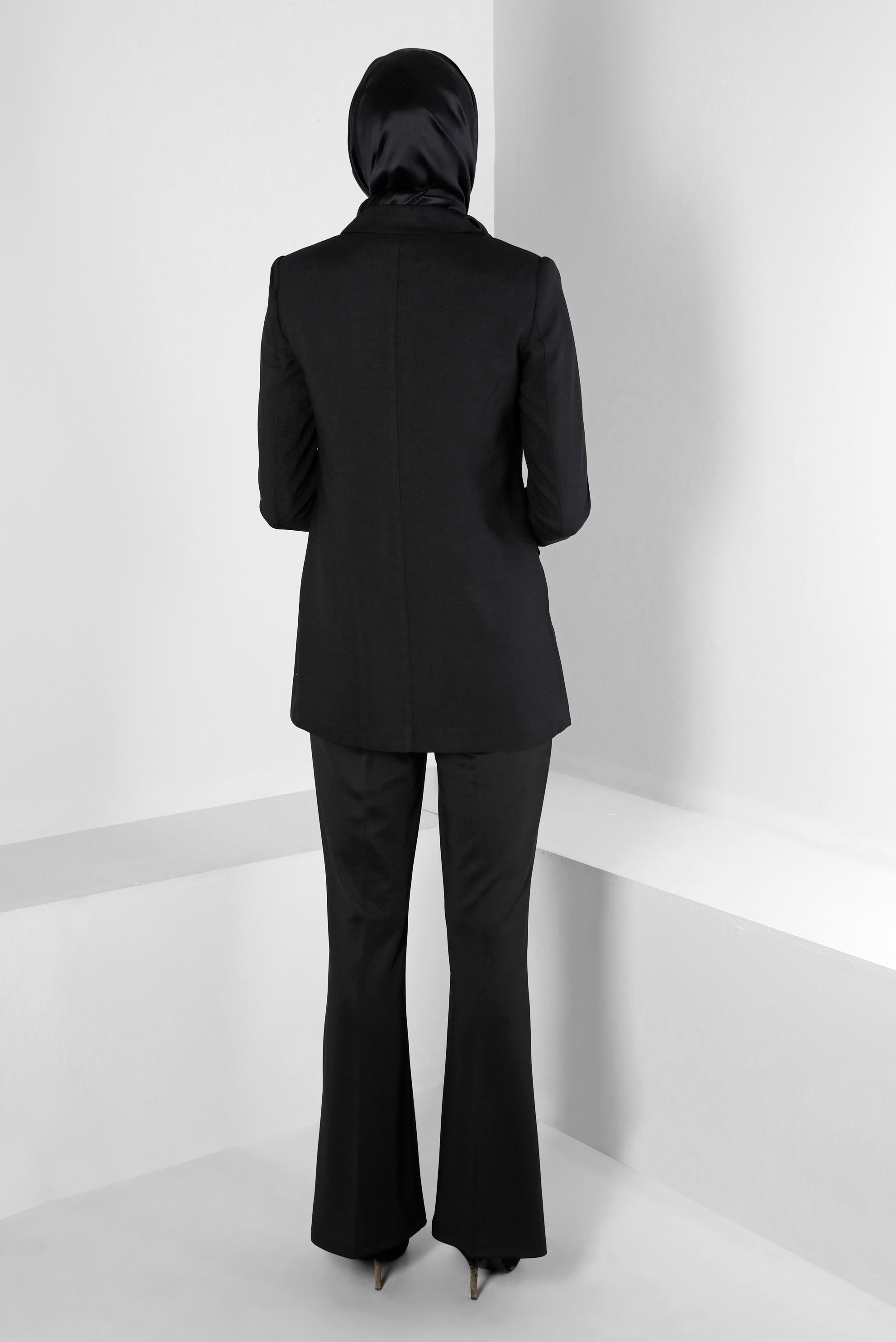 Vêtements hijab NOIR COSTUME PANTALON CLASSIQUE 30303