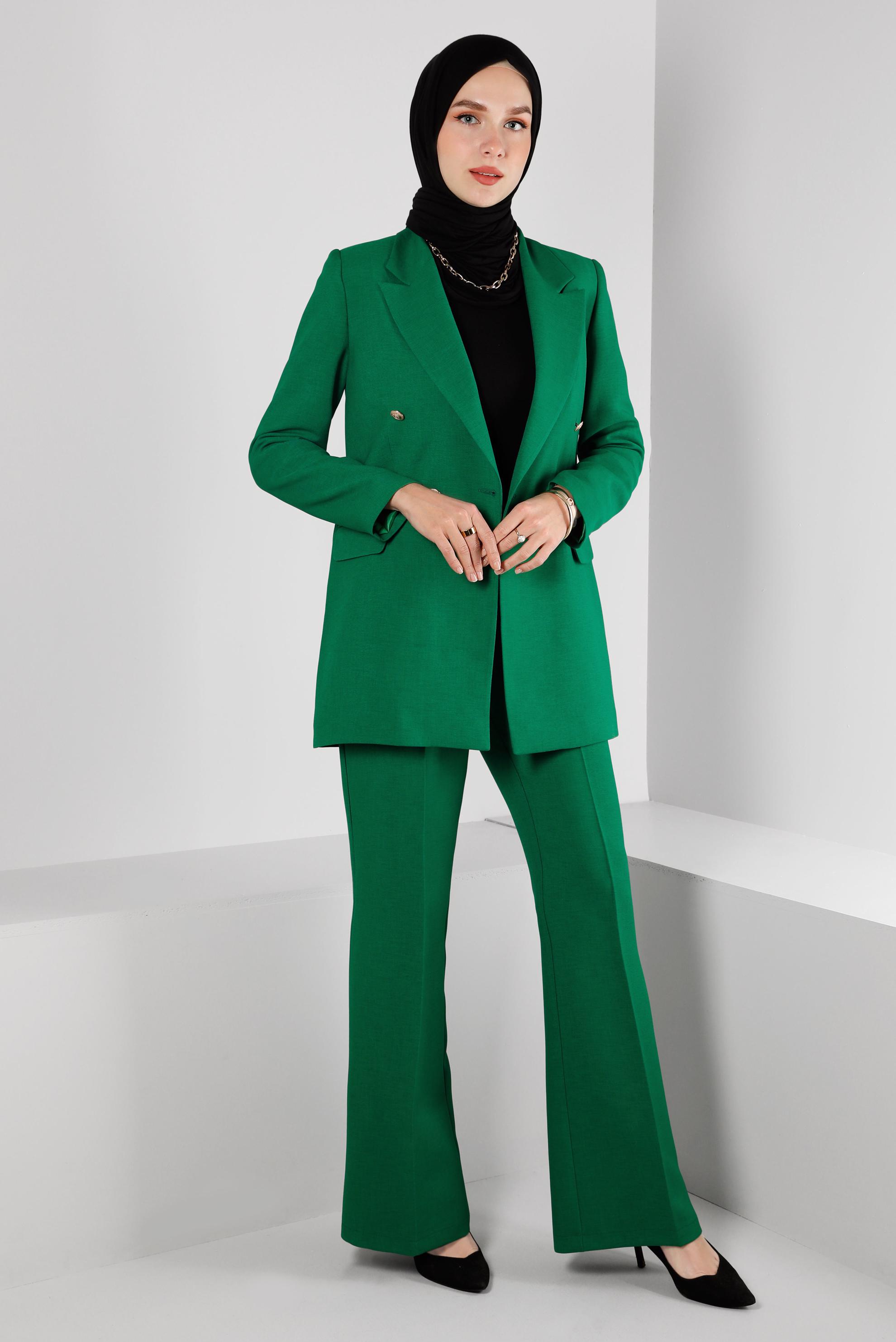 Vêtements hijab VERT COSTUME PANTALON CLASSIQUE 30303