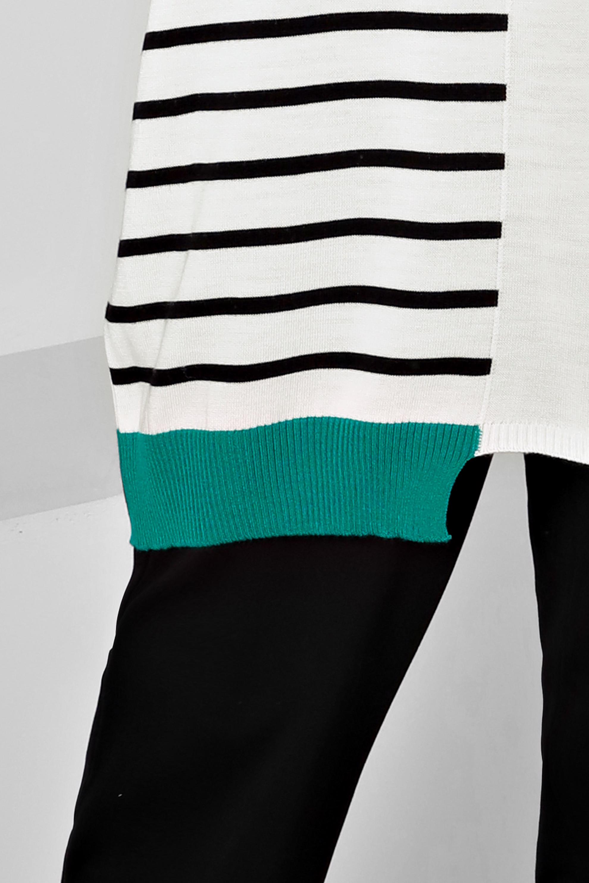 Vêtements hijab BEIGE TUNIQUE EN MAILLE À CAPUCHE À RAYURES 43179