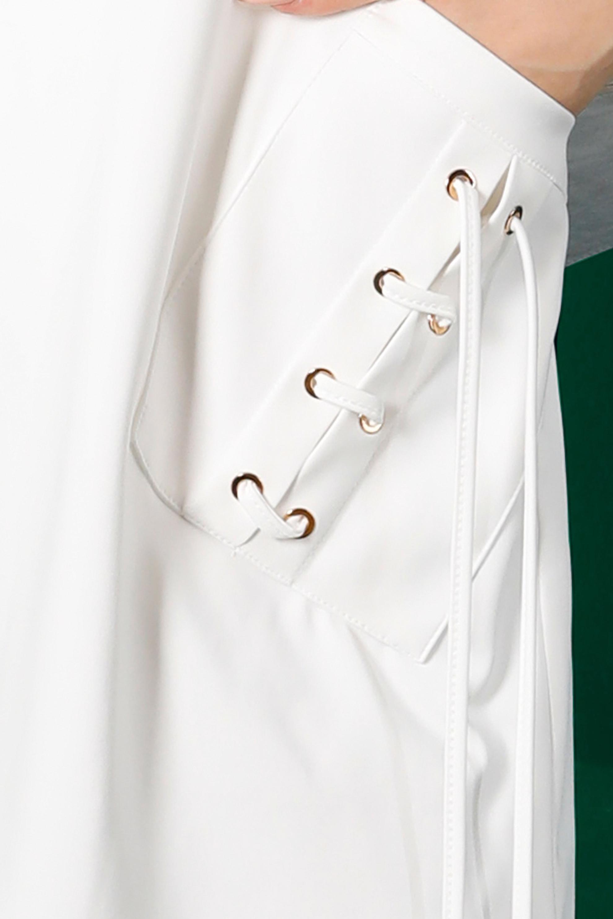 Tesettür giyim BEYAZ KUŞGÖZÜ DETAYLI TUNİK 43256