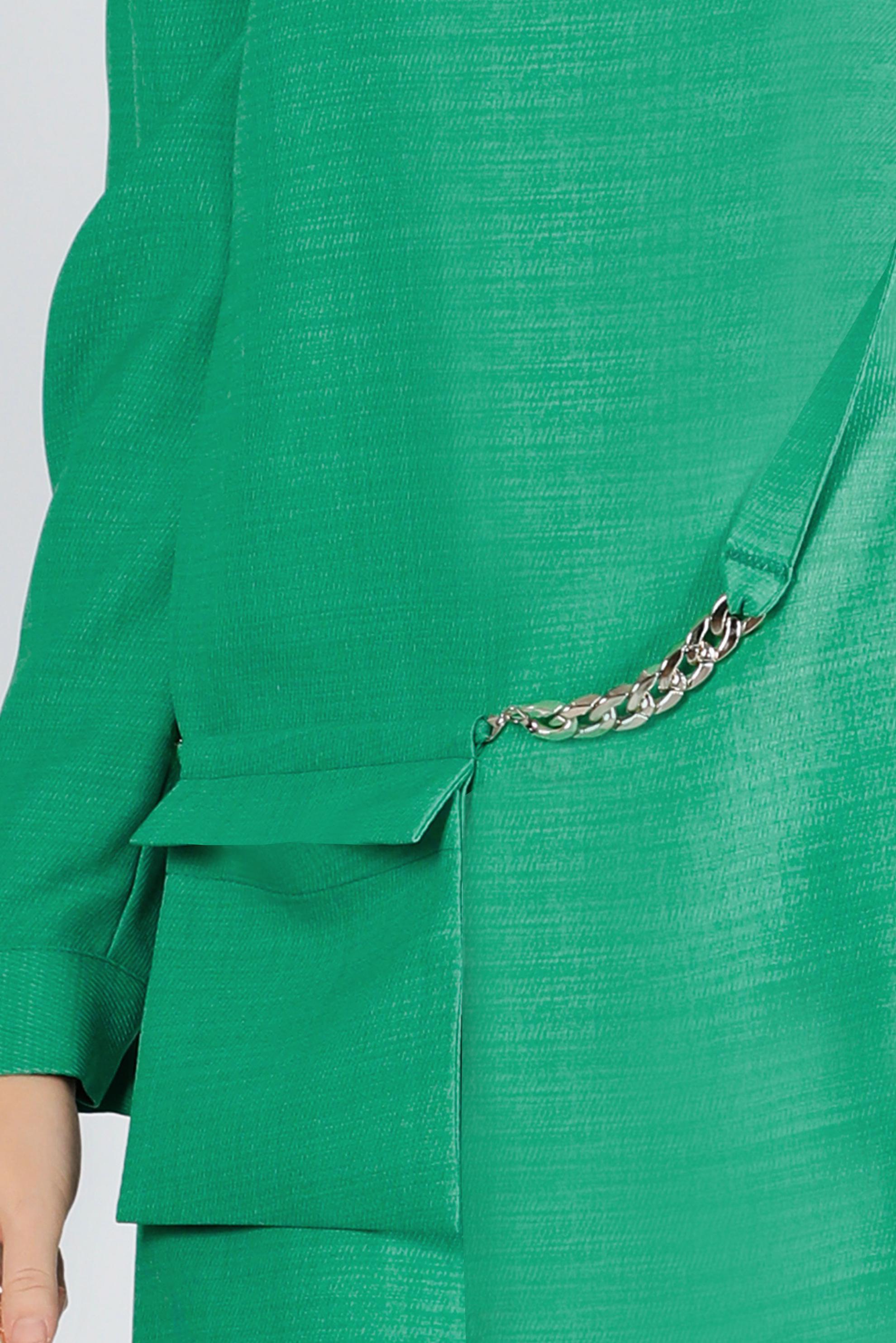 Tesettür giyim YEŞİL CEP DETAYLI TUNİK 43422