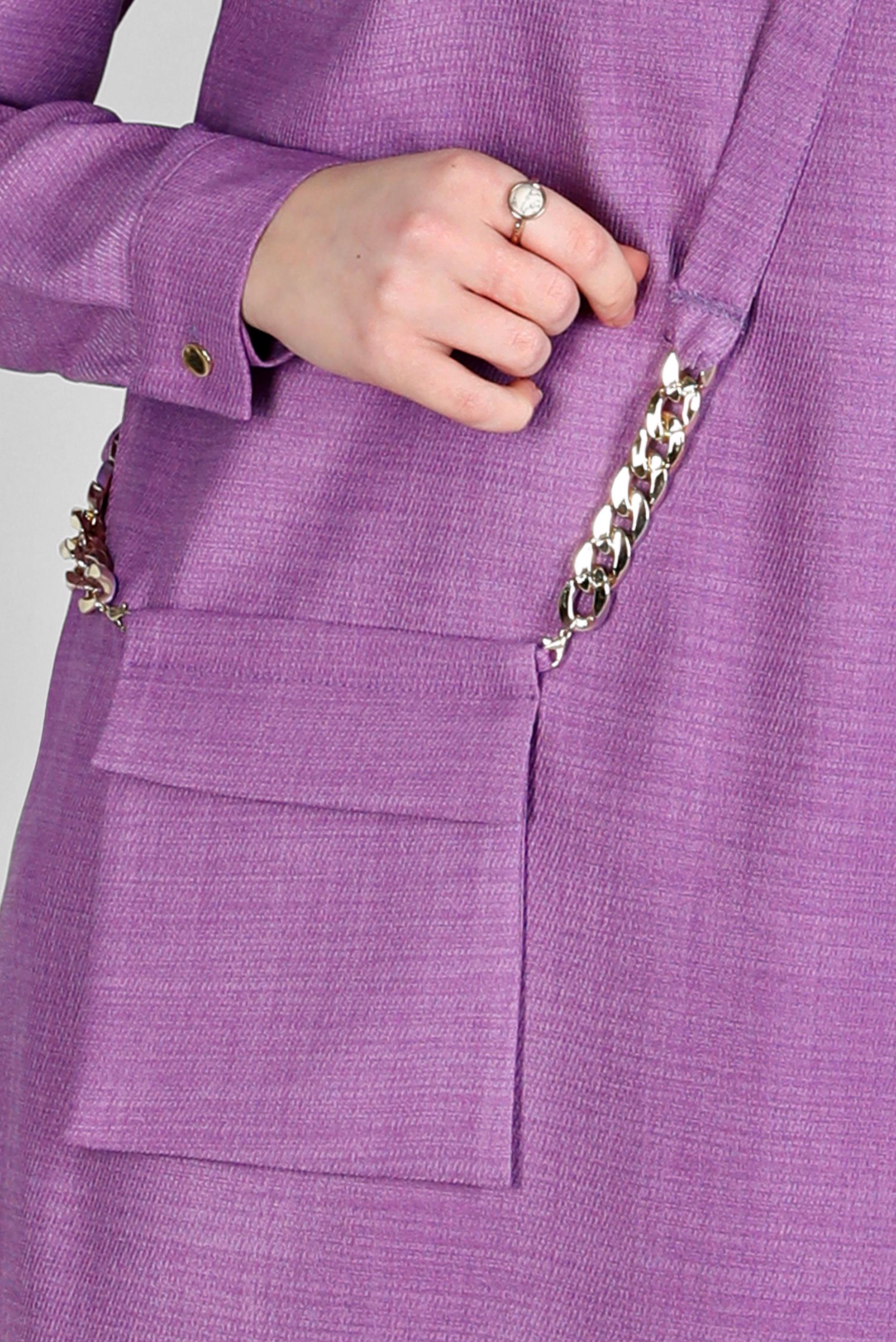 Tesettür giyim MOR CEP DETAYLI TUNİK 43422