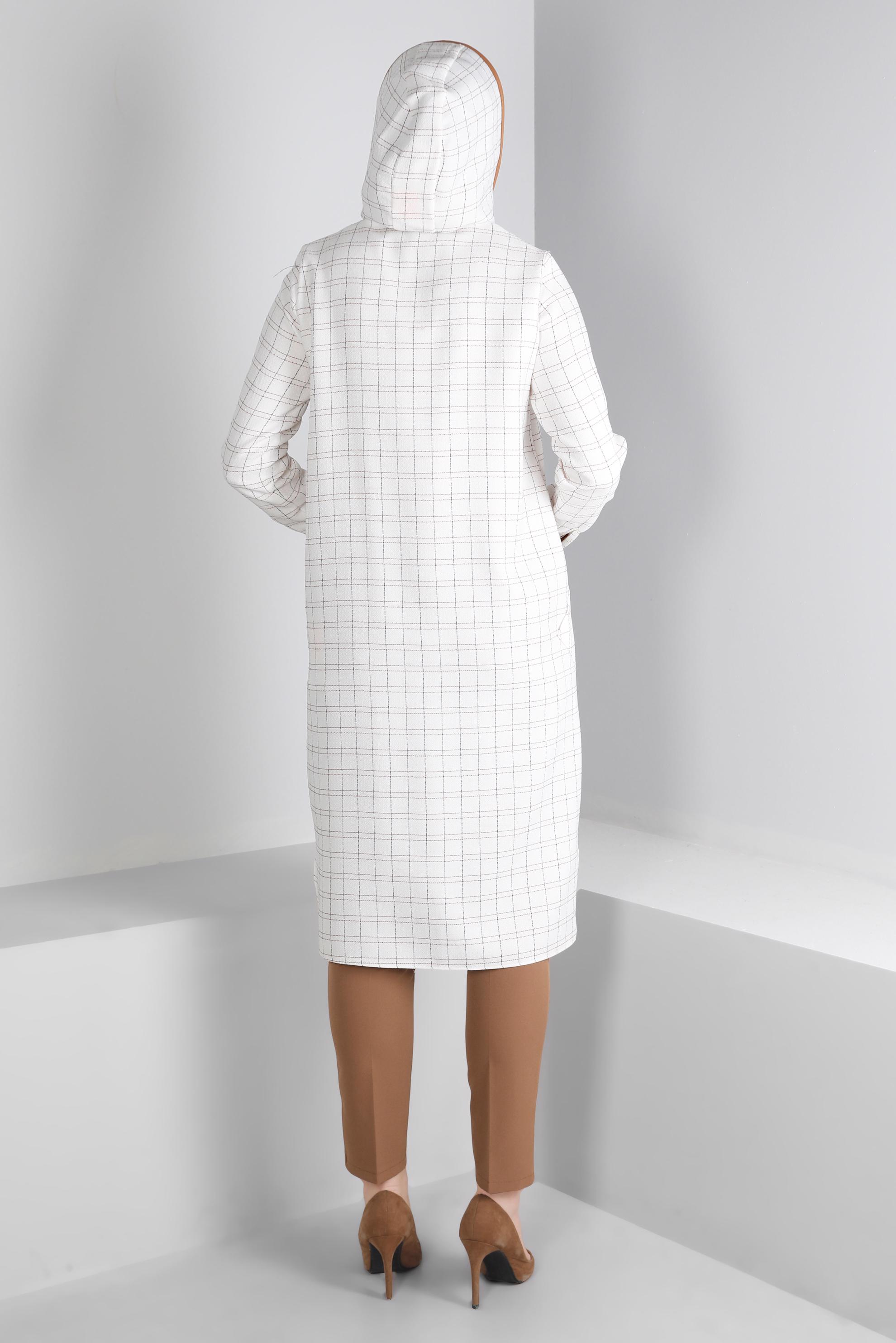 Vêtements hijab BEIGE TUNIQUE À CAPUCHE 43456