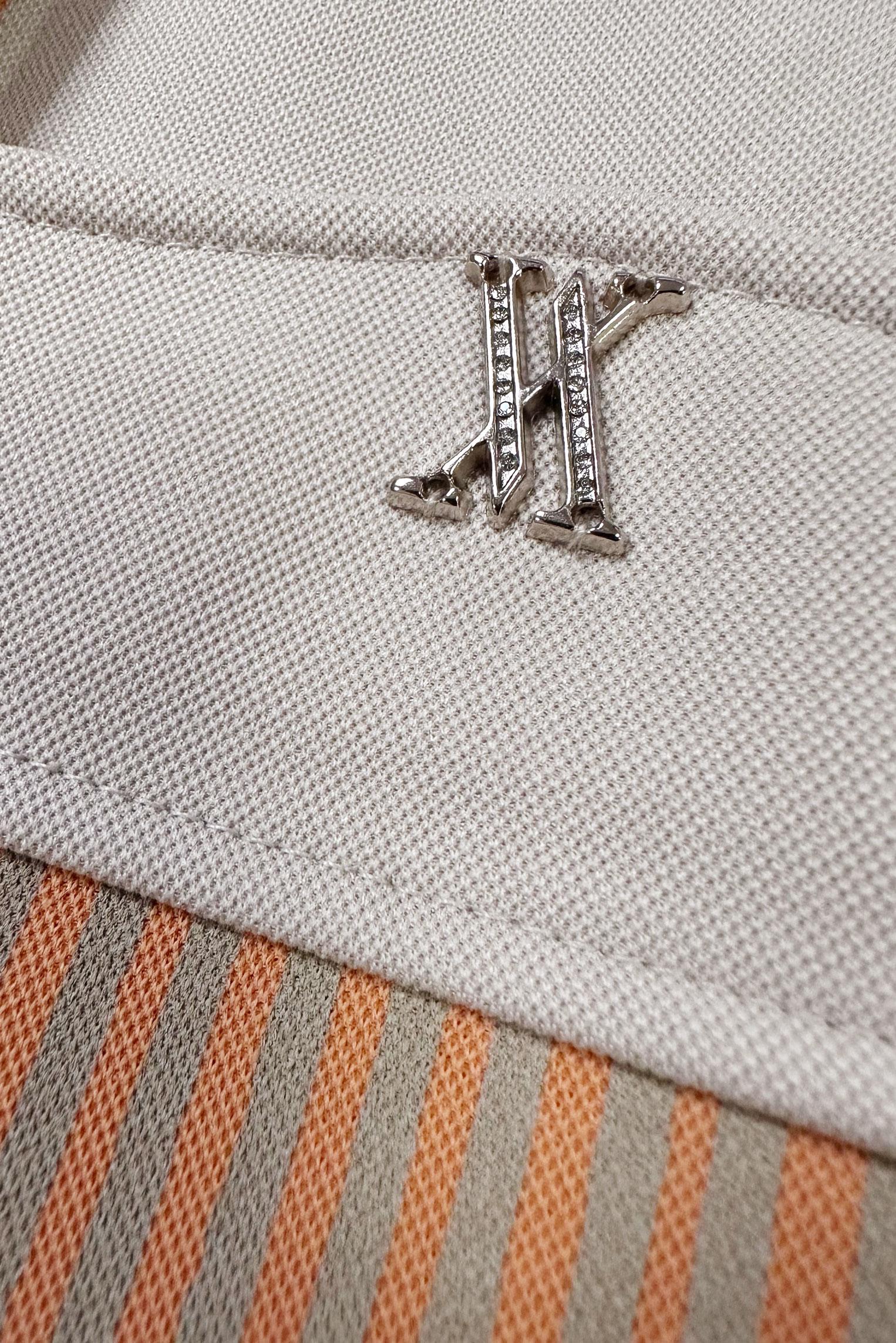 Tesettür giyim TURUNCU ÇİZGİ DETAYLI BİSİKLET YAKA EŞOFMAN TUNİK 43804