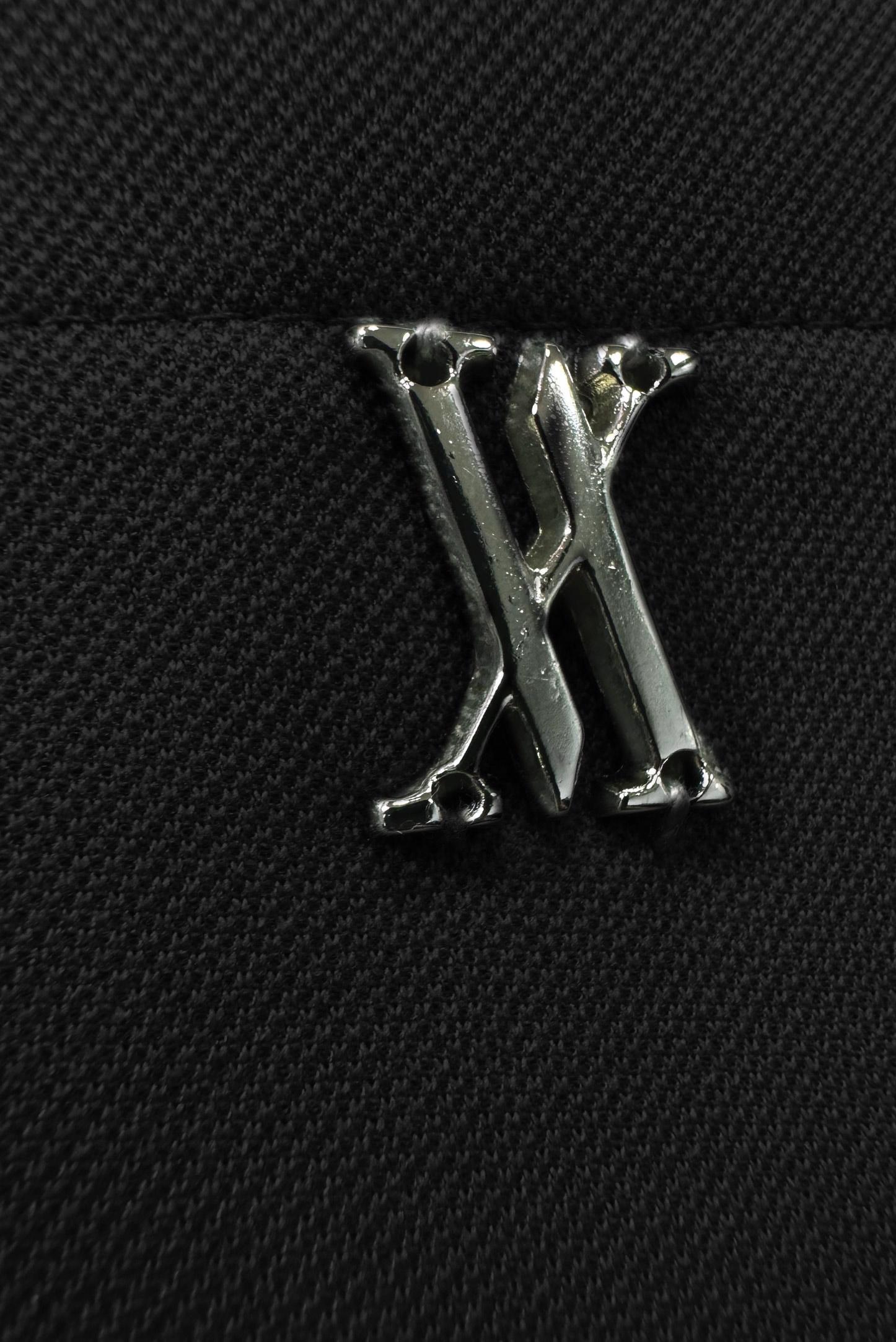 Tesettür giyim SİYAH METAL AKSESUARLI CEPLİ EŞOFMAN TUNİK 43885