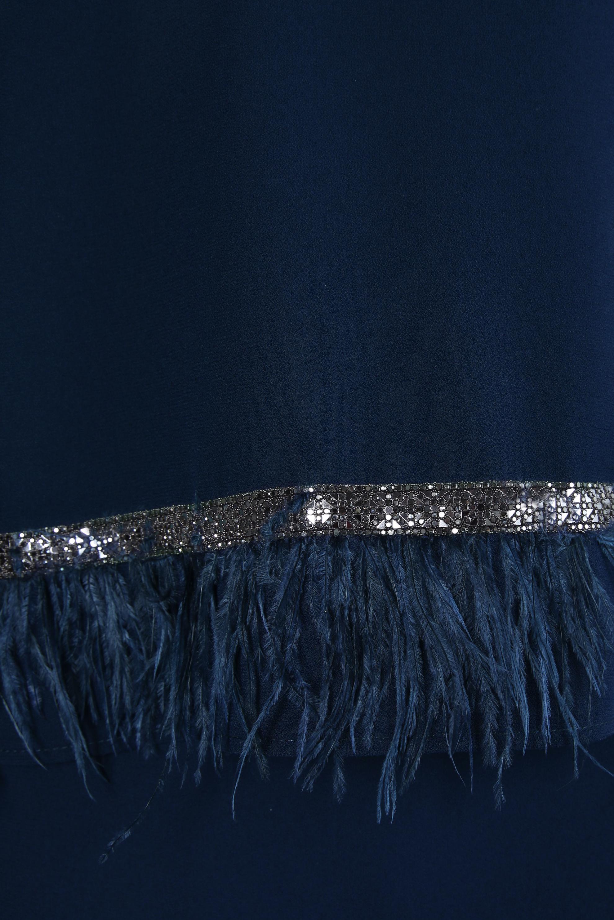 Tesettür giyim LACİVERT PÜSKÜL DETAYLI ETEKLİ TAKIM 30205