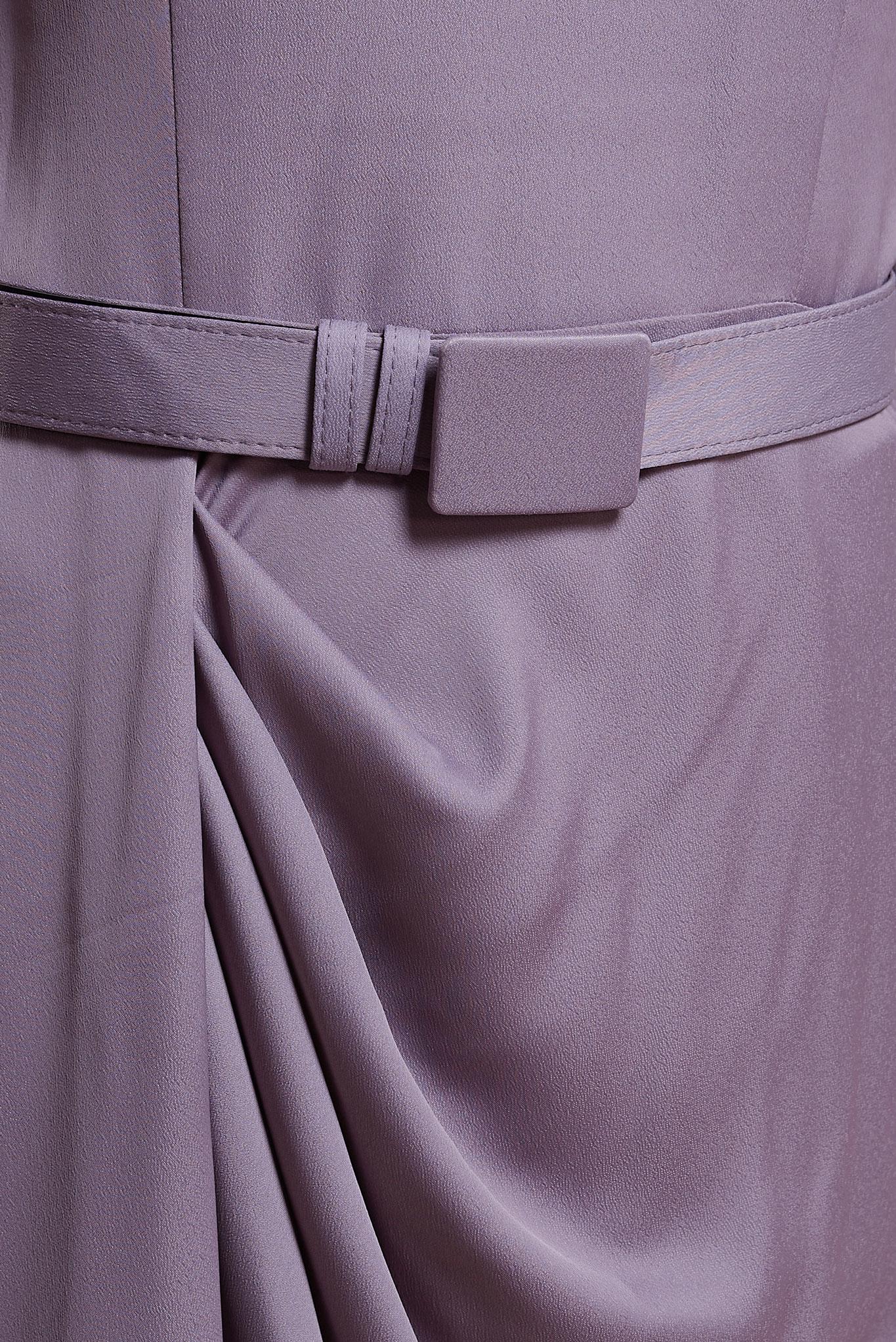 Tesettür giyim MOR SATEN TESETTÜR ABİYE ELBİSE 50170