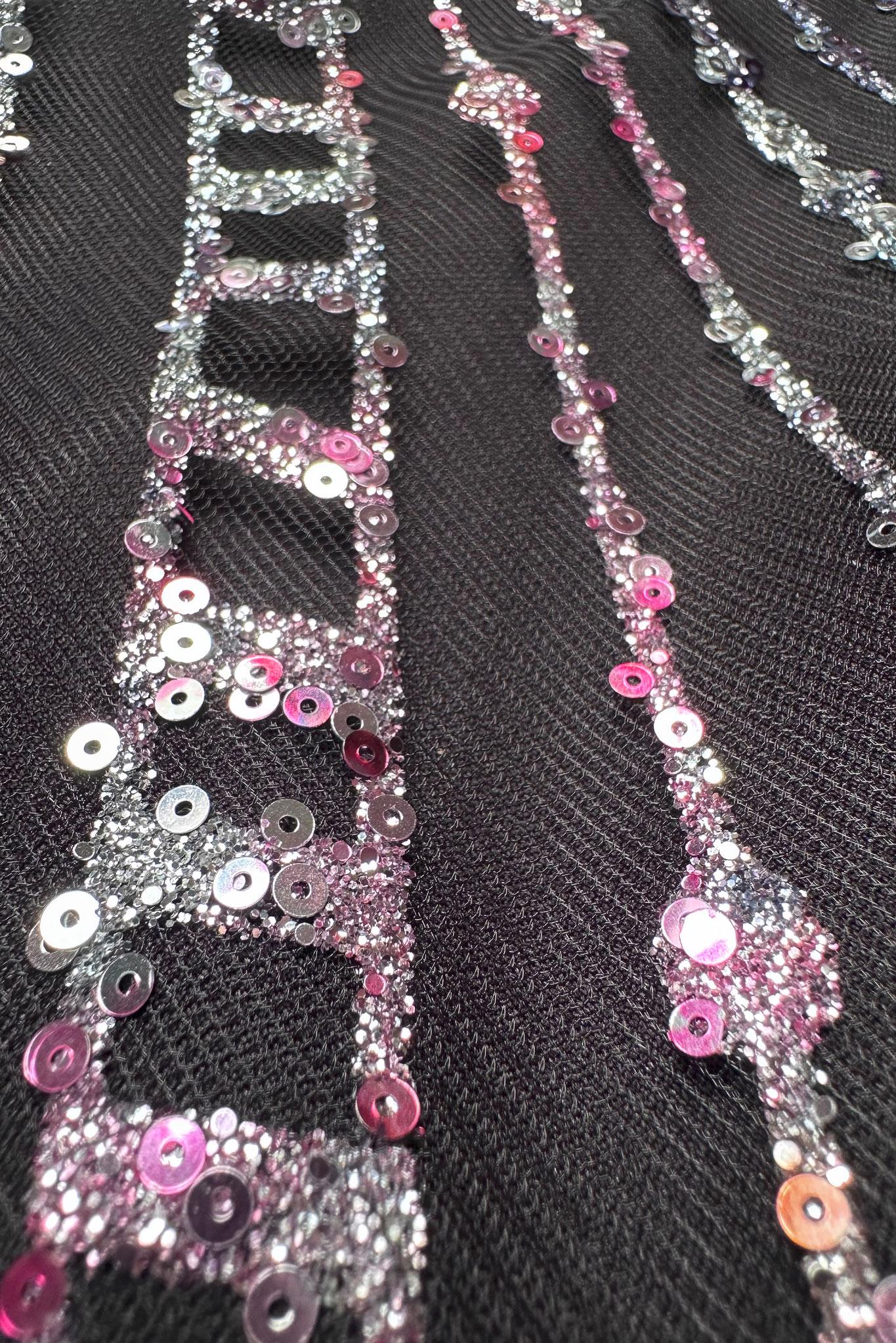 Tesettür giyim FUŞYA TAŞ DETAYLI KUŞAKLI ABİYE ELBİSE 50222 