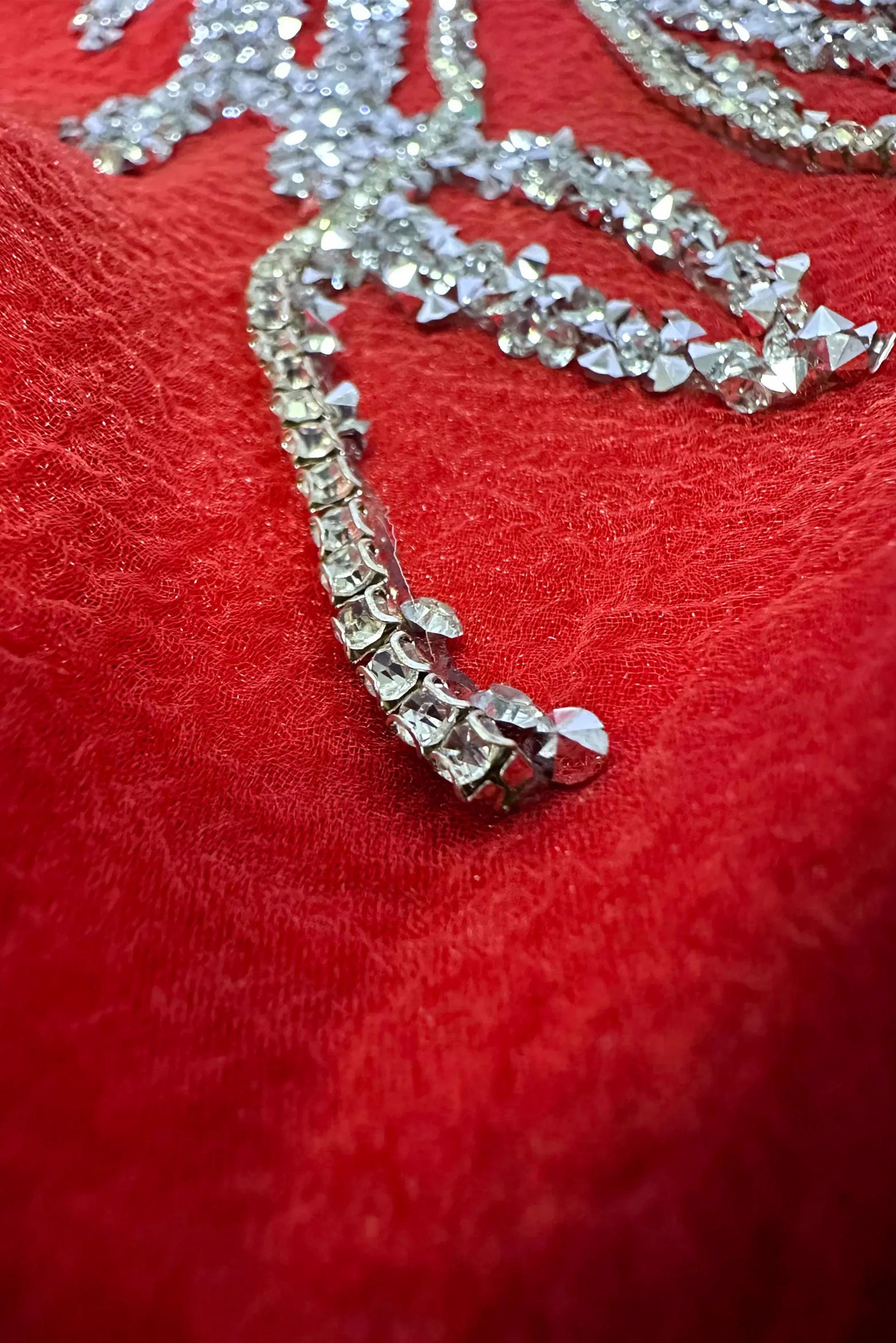 Tesettür giyim TURUNCU TAŞ İŞLEMELİ ABİYE ELBİSE 50226