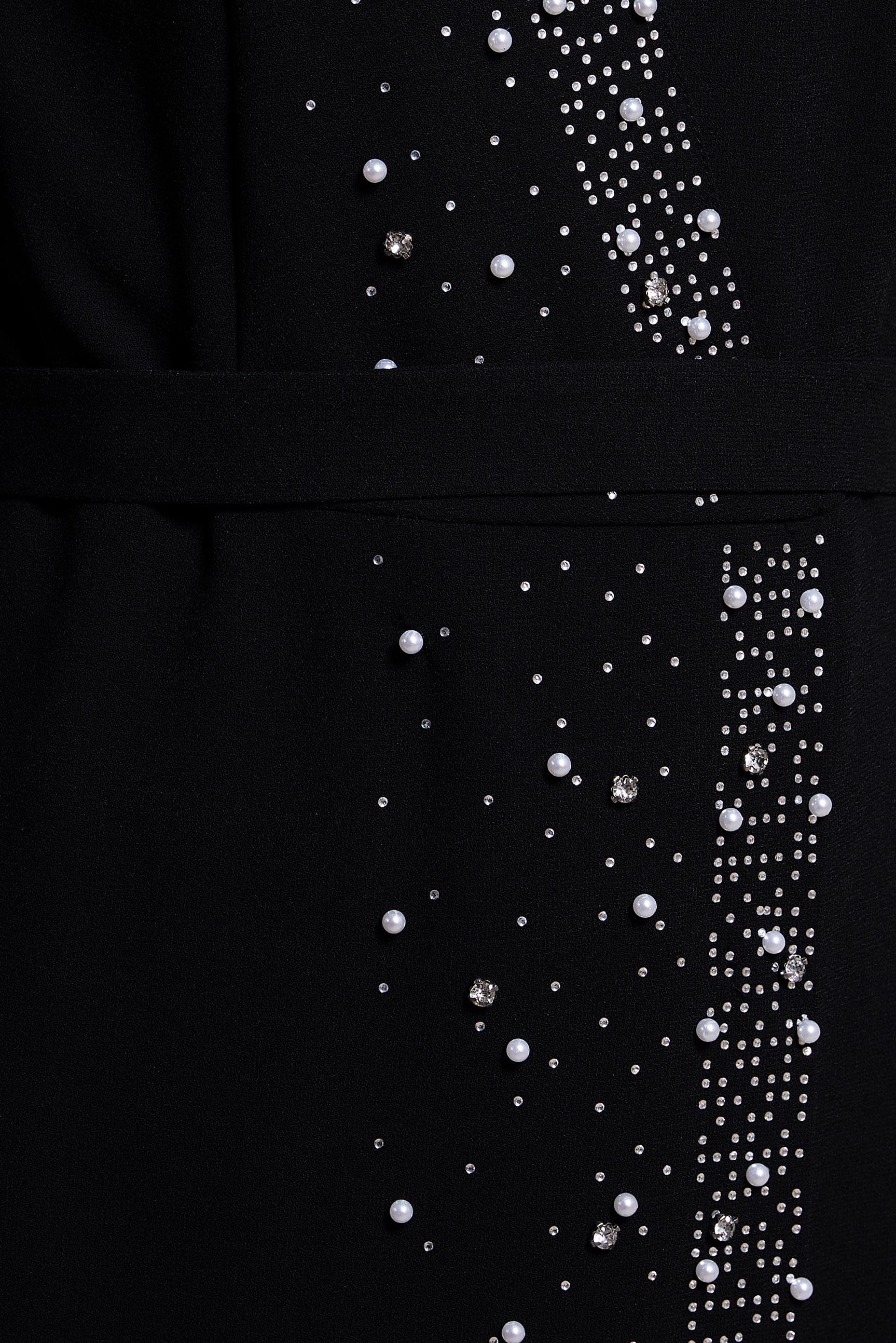 Tesettür giyim SİYAH KEMERLİ PANTOLONLU TAKIM 30271