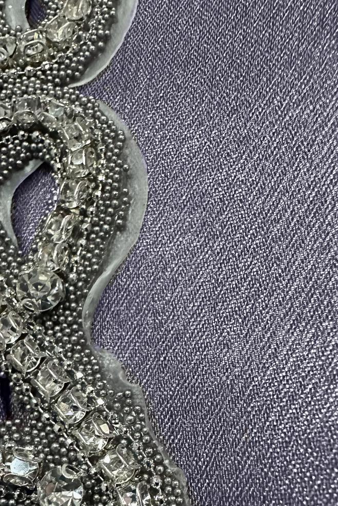 Vêtements hijab POURPRE ROBE DE SOIRÉE EN MOUSSELINE AVEC CEINTURE 50314 - ALVİNA