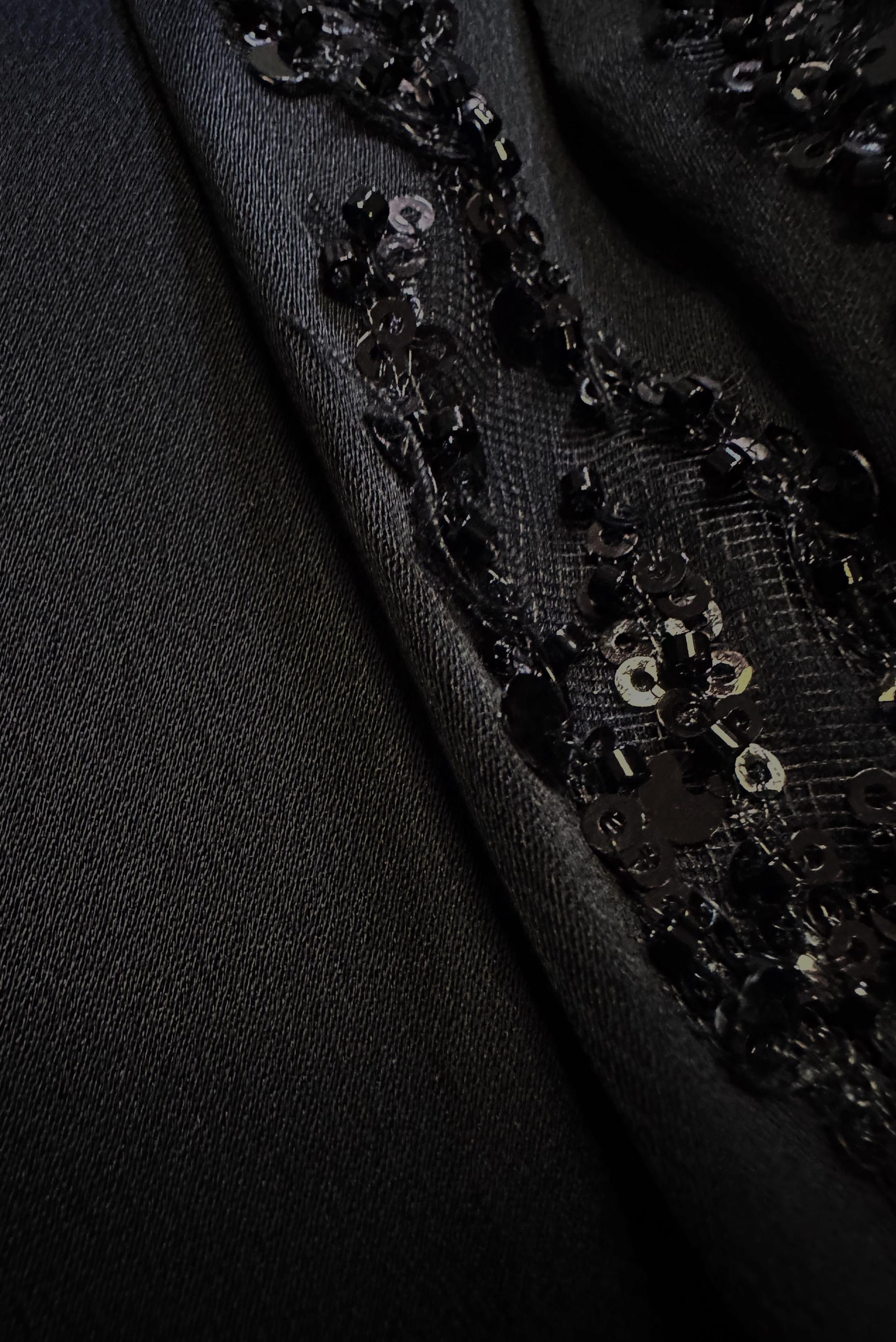 Vêtements hijab NOIR ROBE DE SOIRÉE EN SATIN À SEQUINS 50319