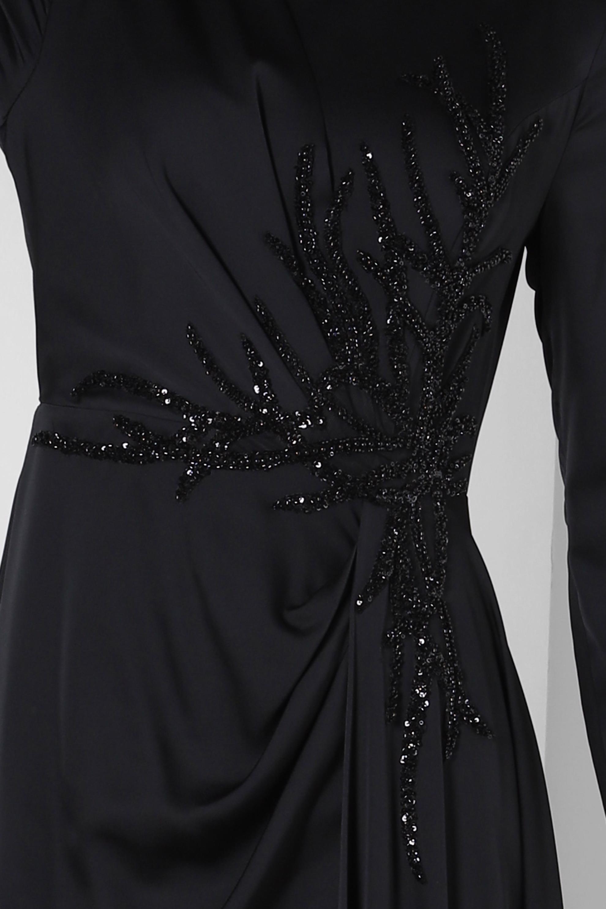 Vêtements hijab NOIR ROBE DE SOIRÉE EN SATIN 50323