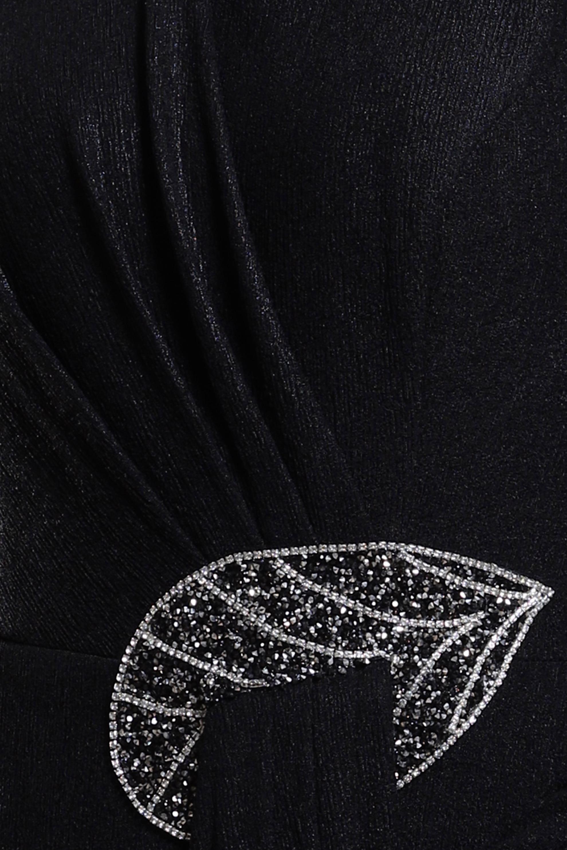 Vêtements hijab NOIR ROBE DE SOIRÉE BRODÉE GEMMES 50327