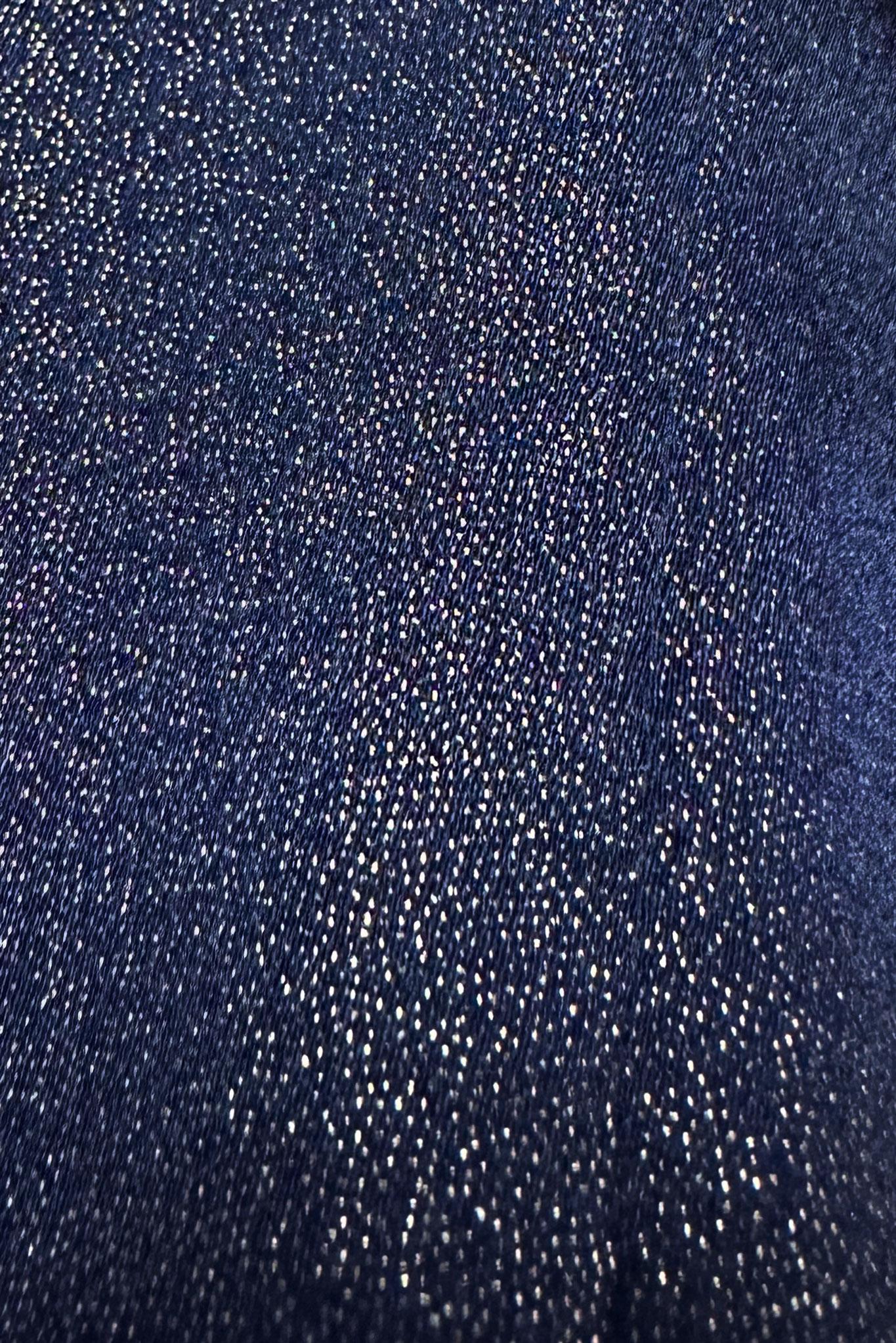 Vêtements hijab BLEU MARINE ROBE DE SOIRÉE CEINTURÉE DÉTAIL SMOCKING 50328