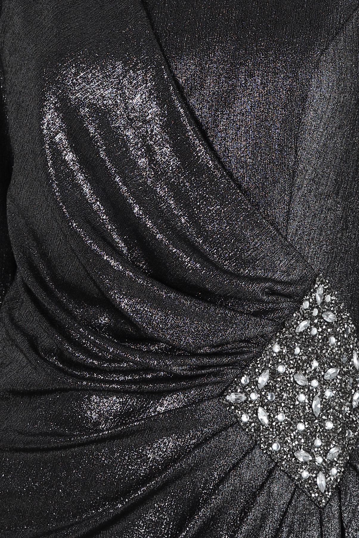 Vêtements hijab NOIR ROBE DE SOIRÉE BRODÉE GEMME 50398