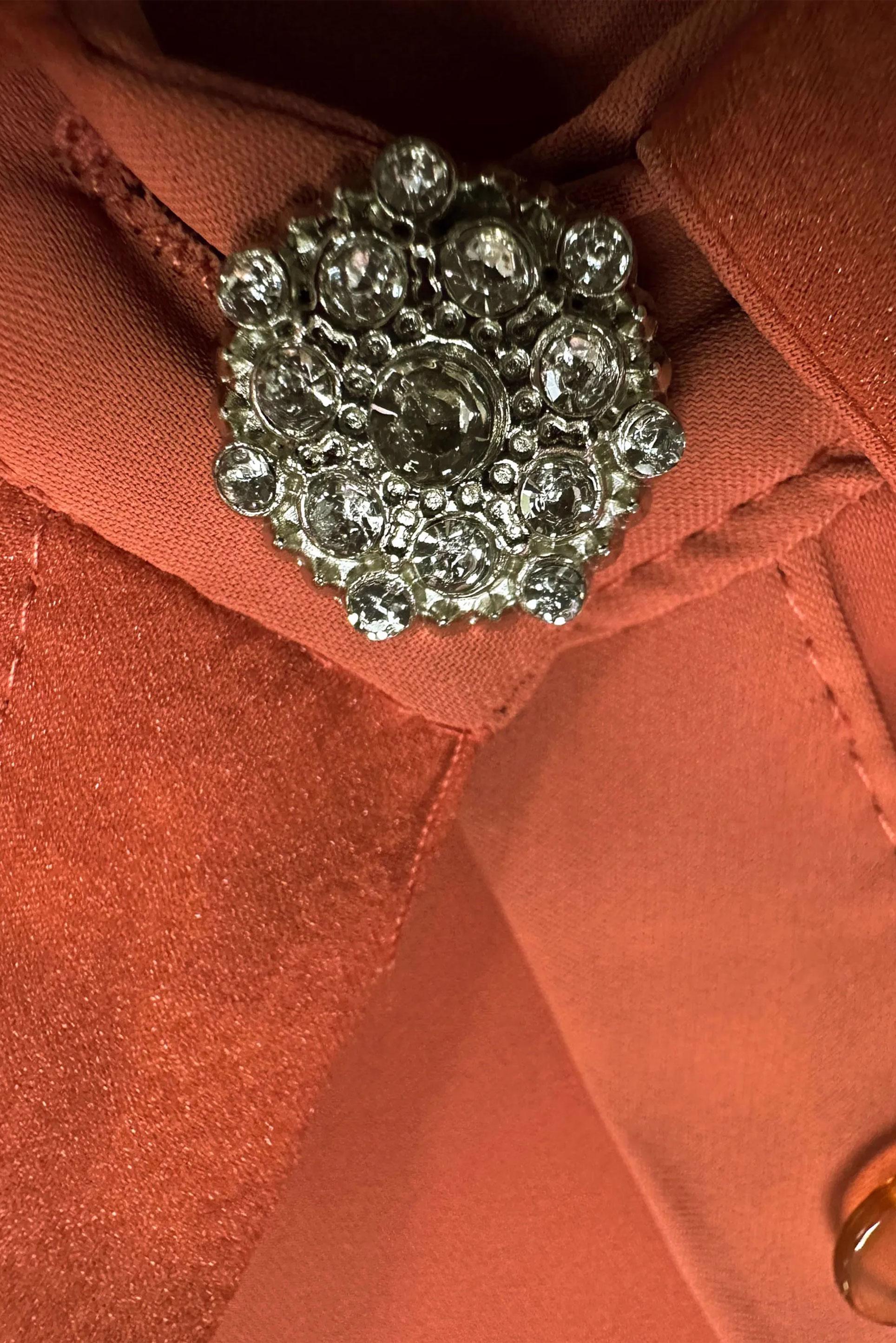 Tesettür giyim TABA GÖMLEK YAKA MANŞETLERİ DÜĞMELİ BLUZ 43576