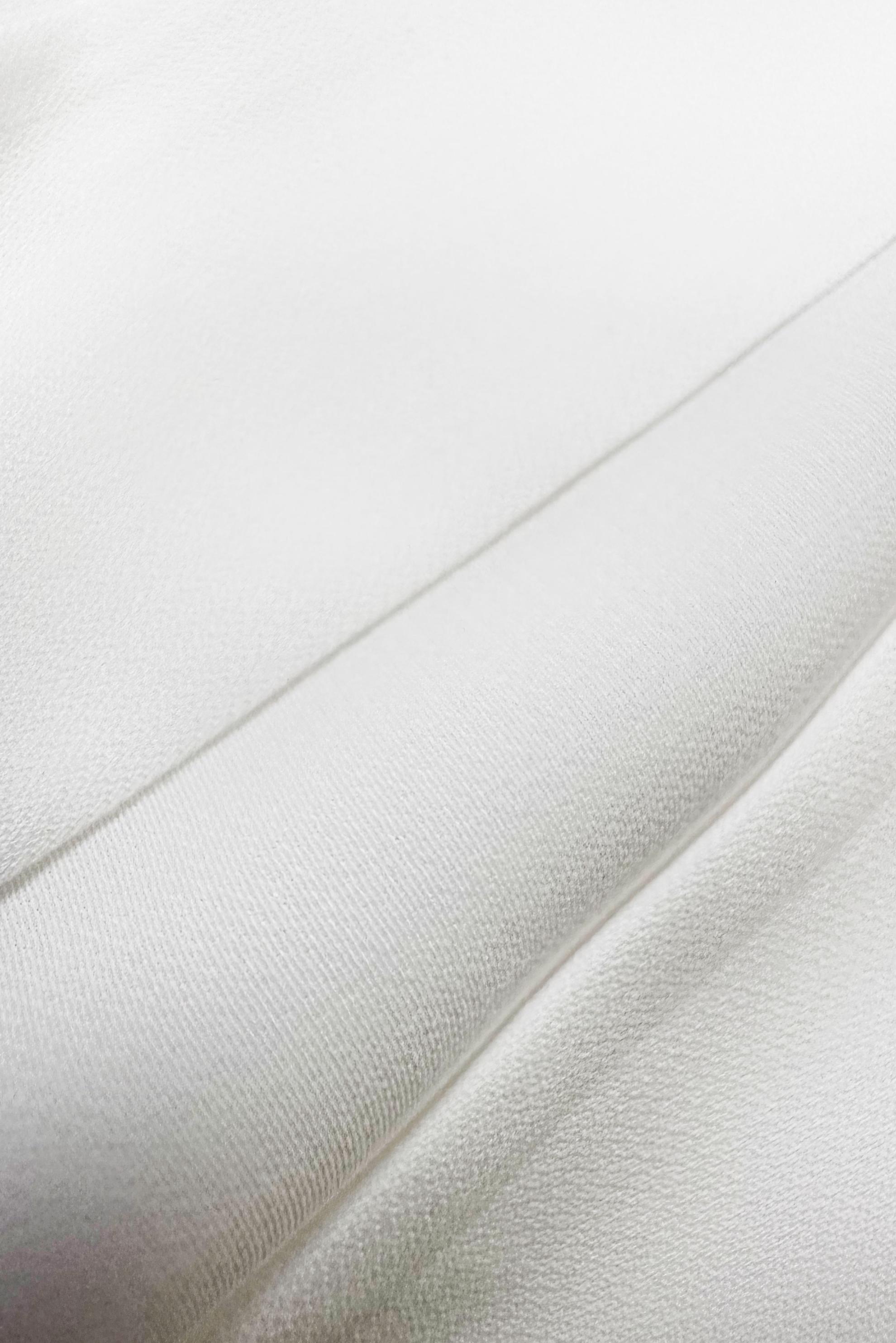 Vêtements hijab BLANC BLOUSE COL NOUÉ ET POIGNETS BOUTONS 43670