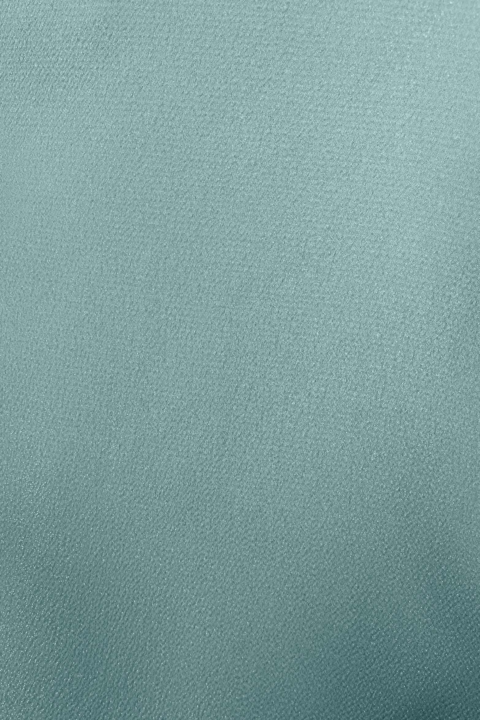 Tesettür giyim YEŞİL ÇİÇEK DETAYLI GÖMLEK YAKA BLUZ 43799