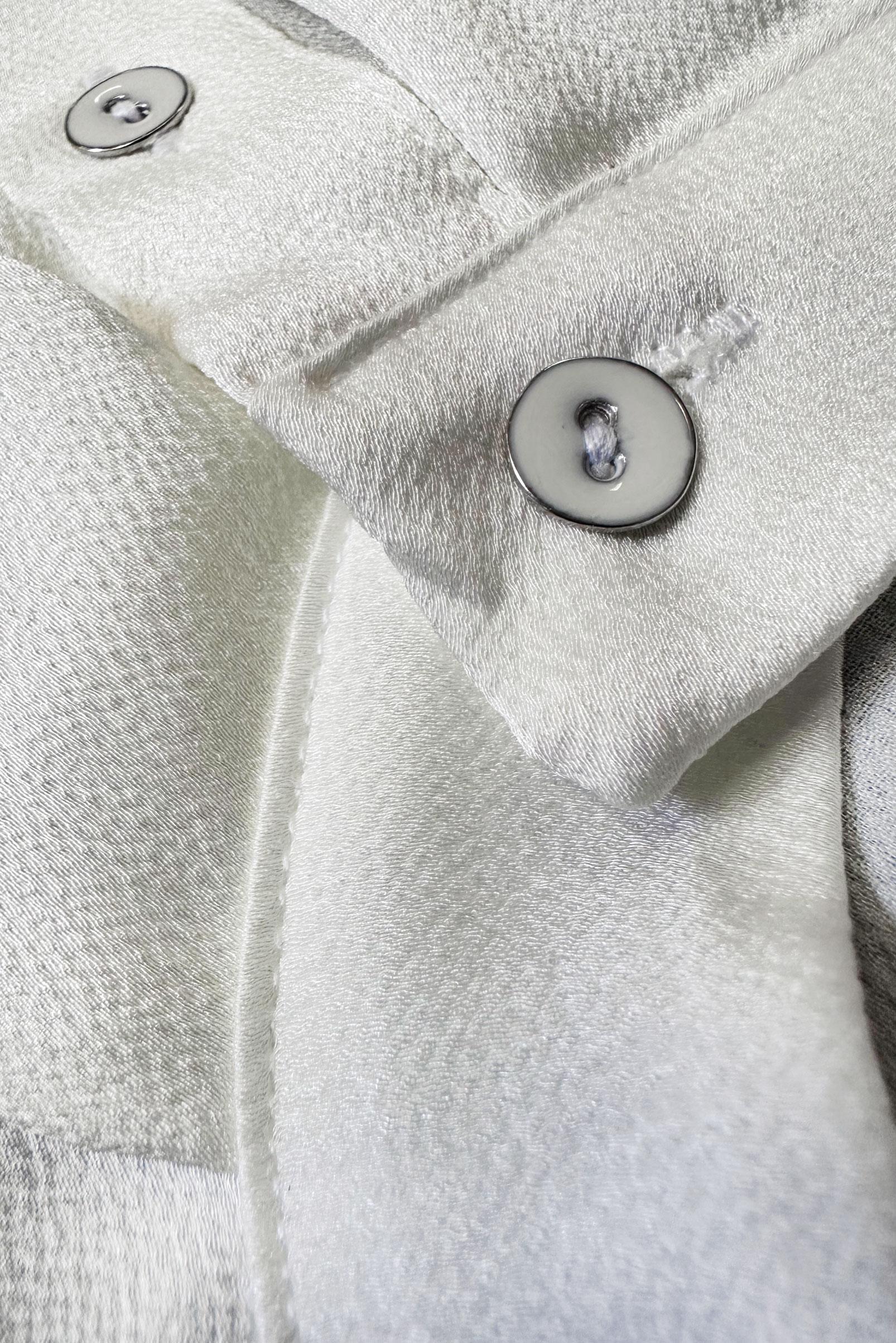 Vêtements hijab BLANC BLOUSE EN SATIN À BOUTONS 43867