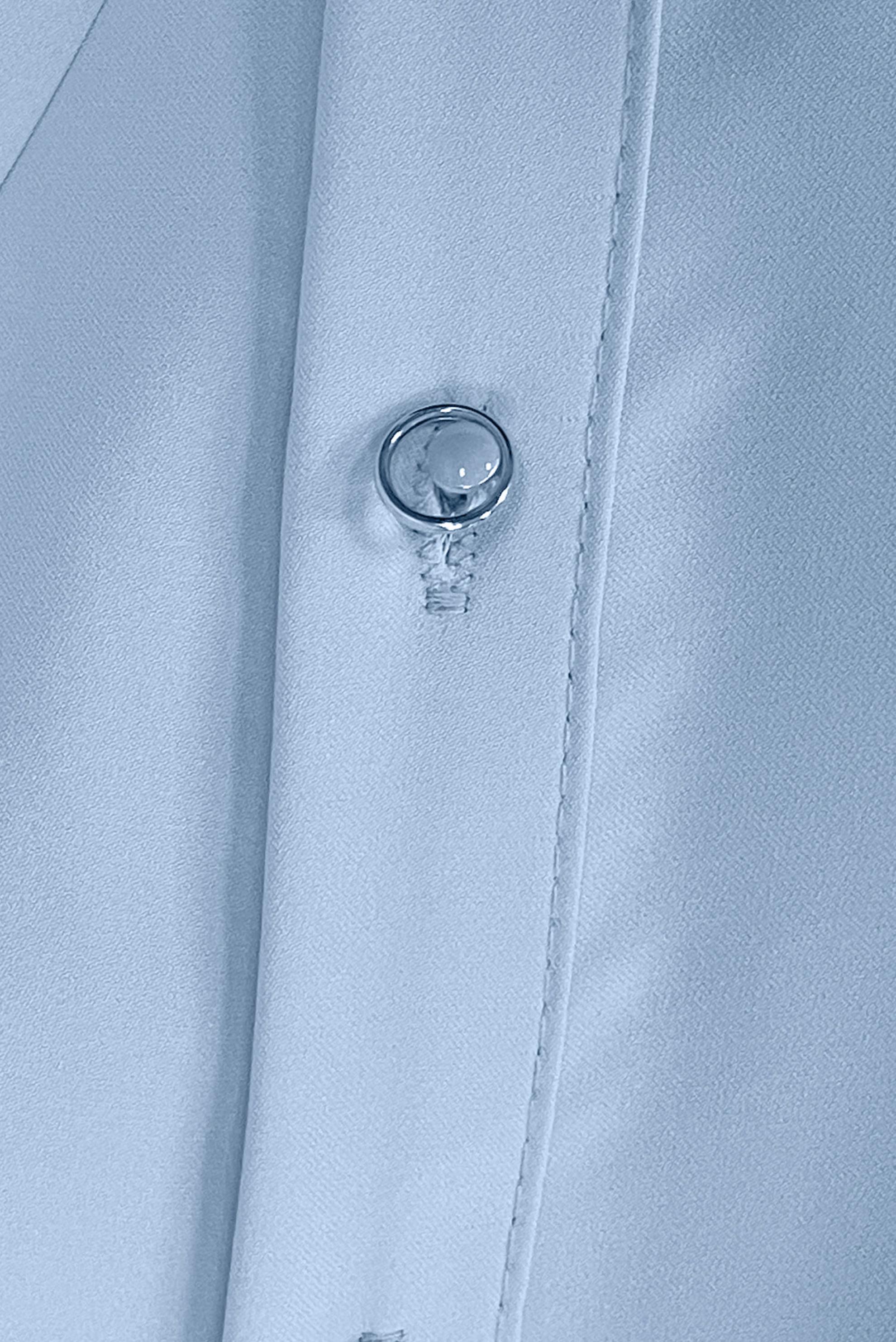 Tesettür giyim MAVİ YAKASI BAĞLAMA DETAYLI BLUZ 43869