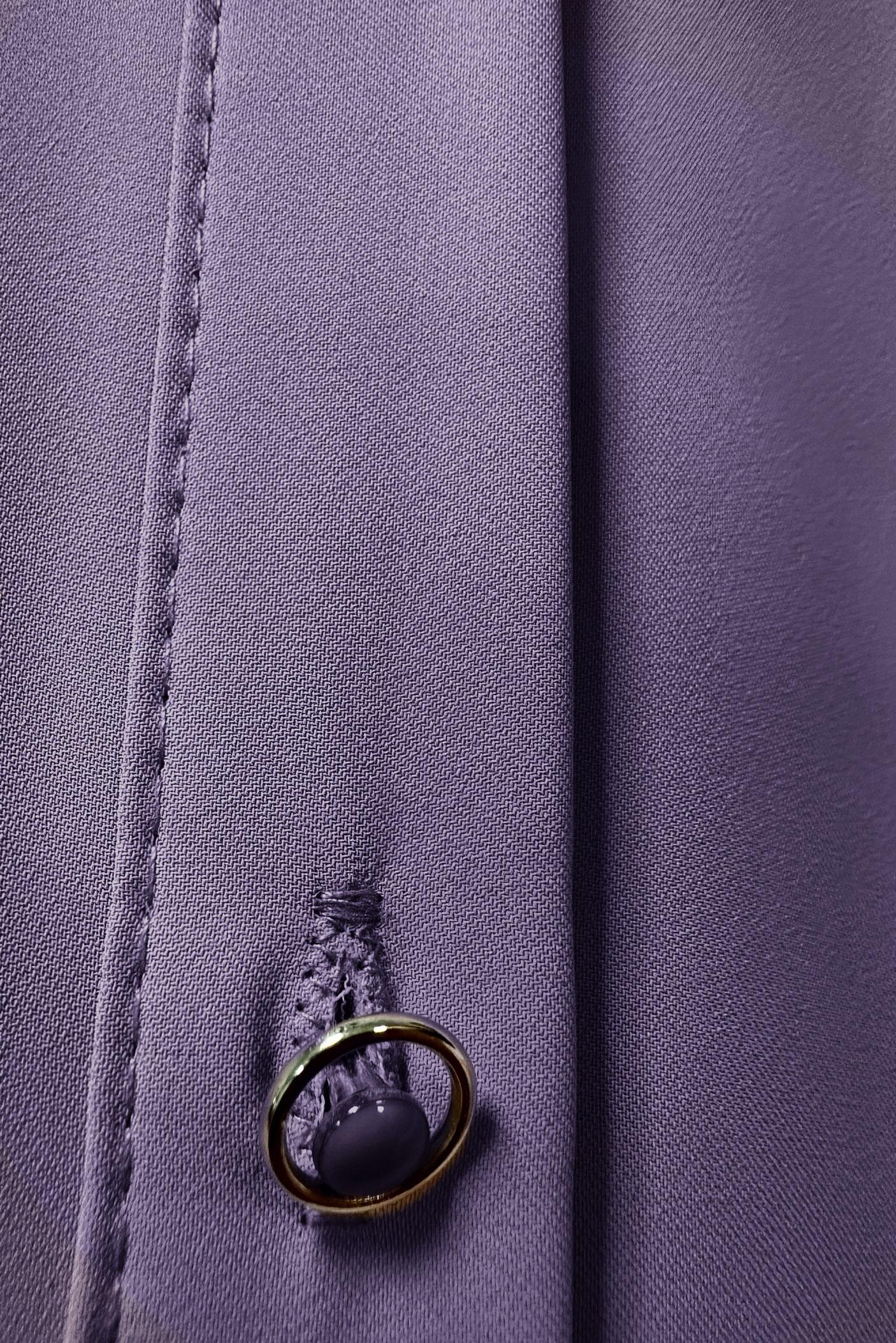 Vêtements hijab POURPRE BLOUSE À COL NOUÉ 43869