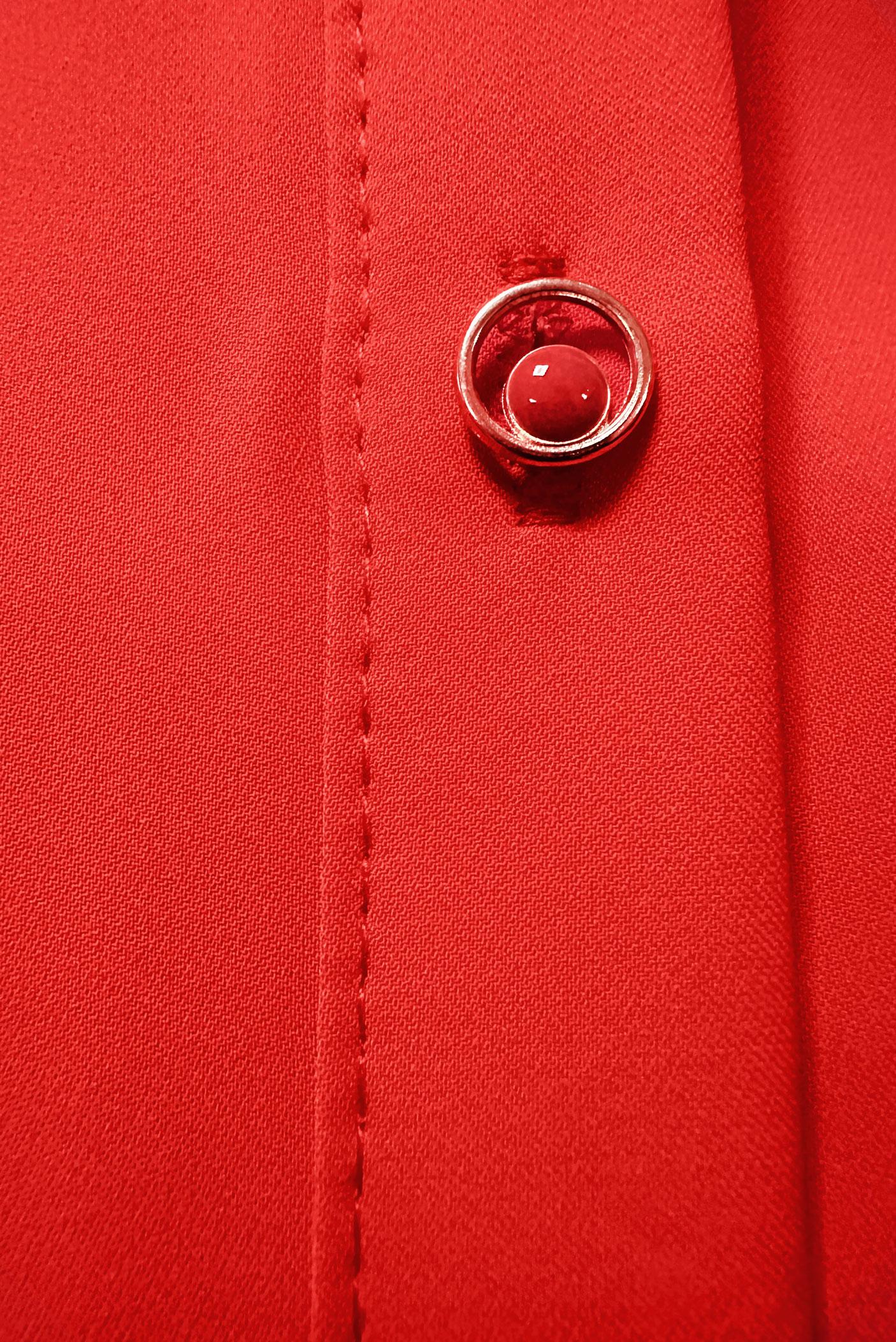 Vêtements hijab ROUGE BLOUSE À COL NOUÉ 43869