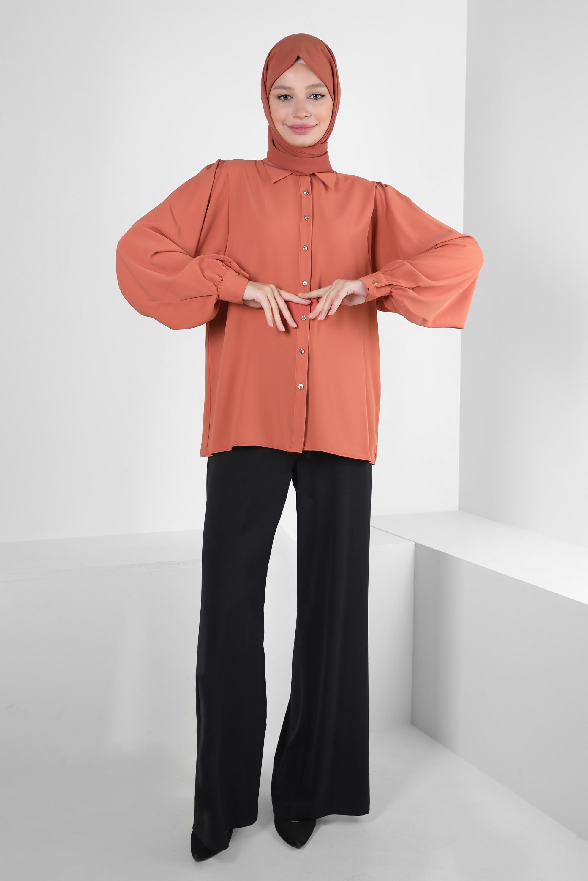 Vêtements hijab TABA BLOUSE À BOUTONS 43870