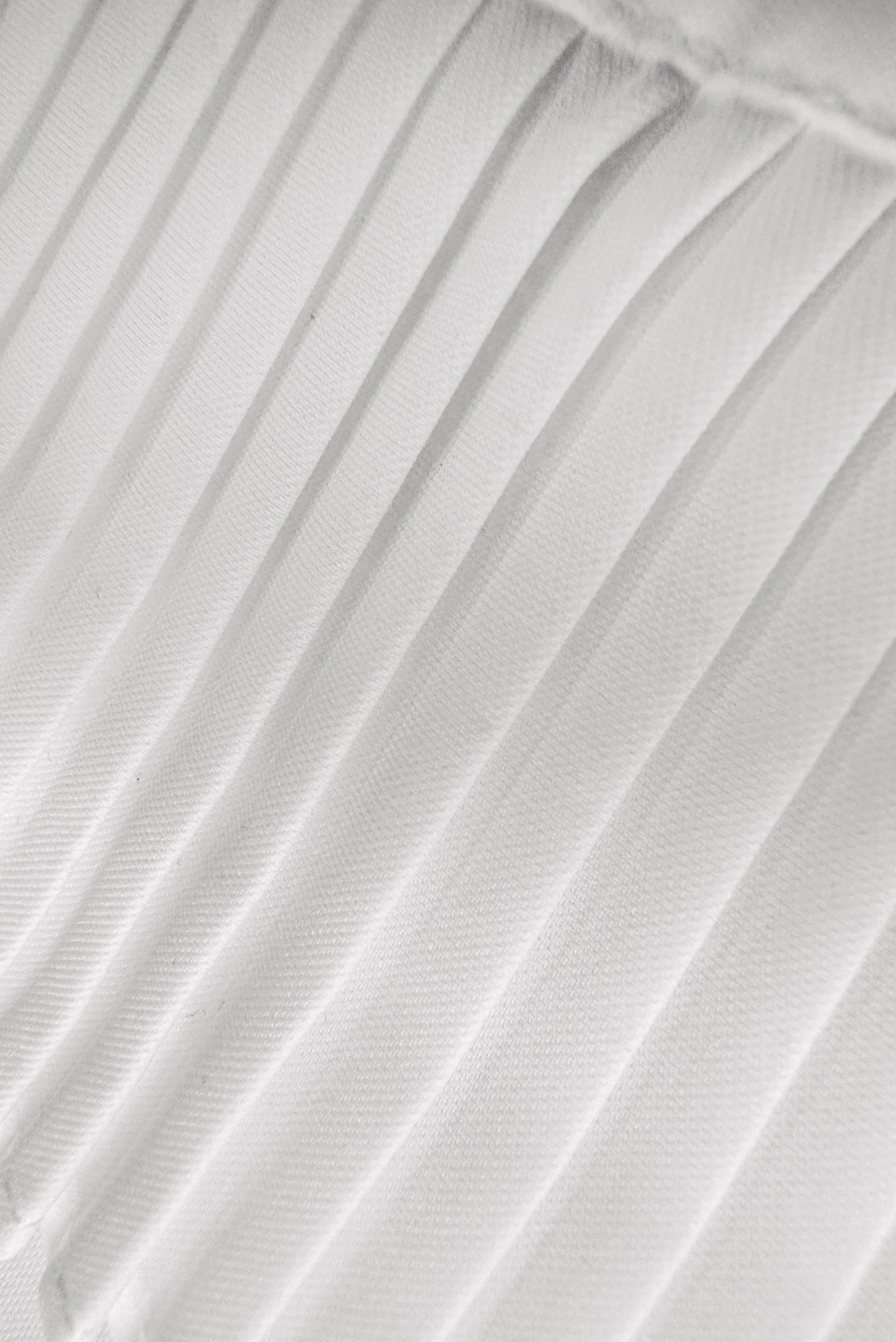 Tesettür giyim BEYAZ PİLİSE DETAYLI BLUZ 43898