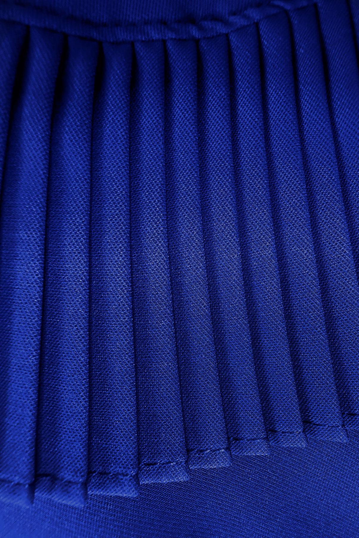 Hijab clothing NAVY BLUE PLEATED BLOUSE 43898