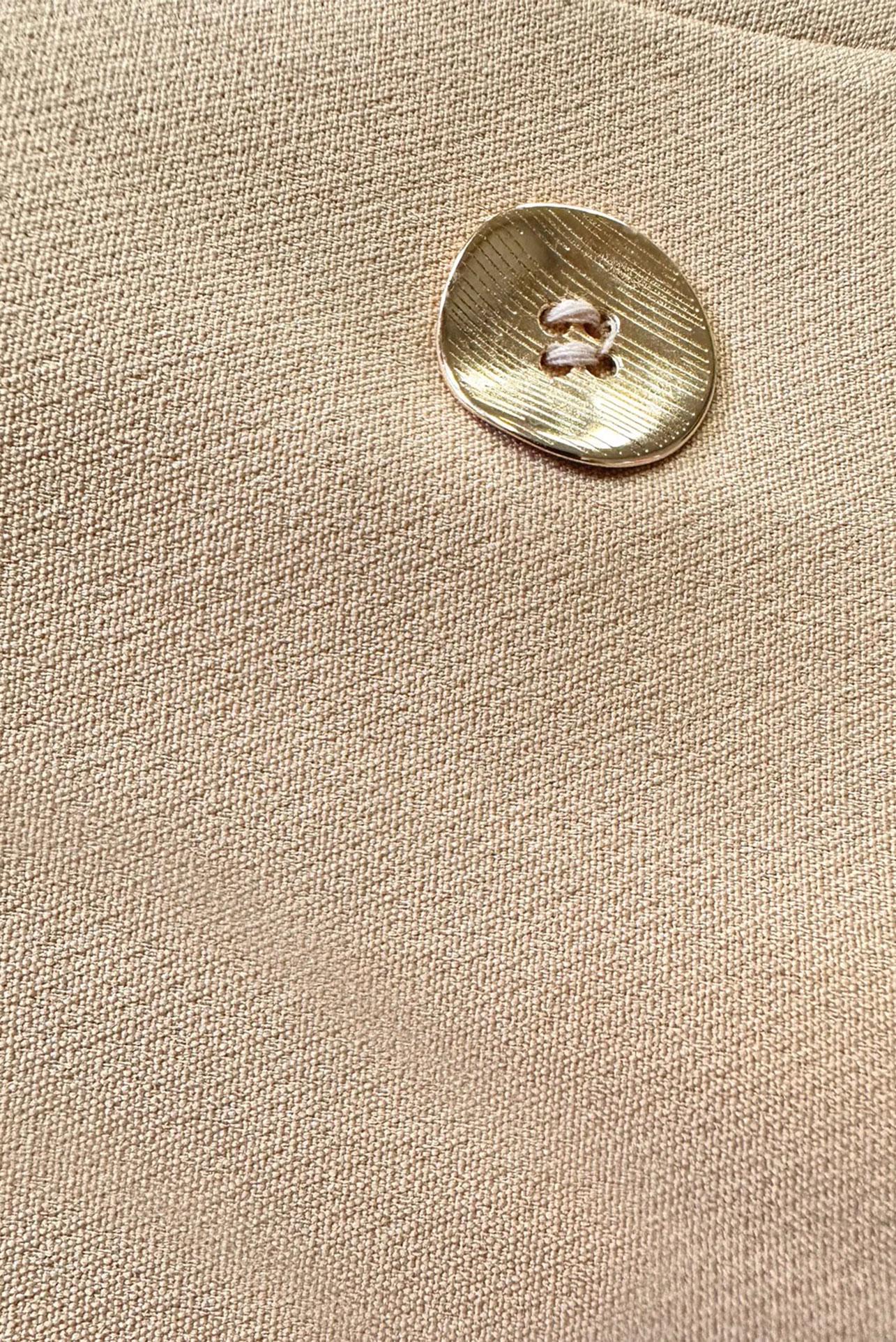 Tesettür giyim BEJ KRUVAZE YAKA BLAZER CEKET 43848