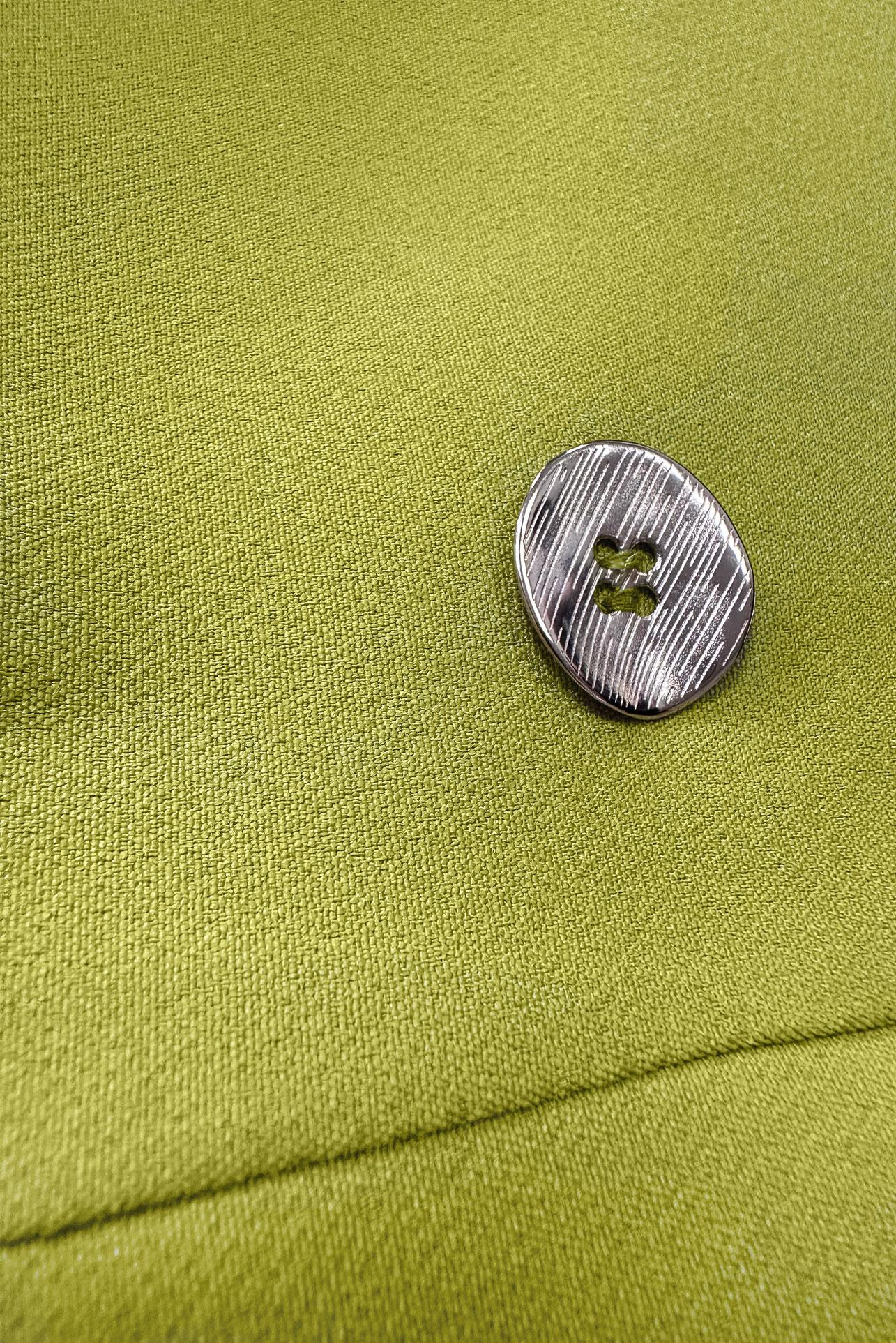 Tesettür giyim YEŞİL KRUVAZE YAKA BLAZER CEKET 43848