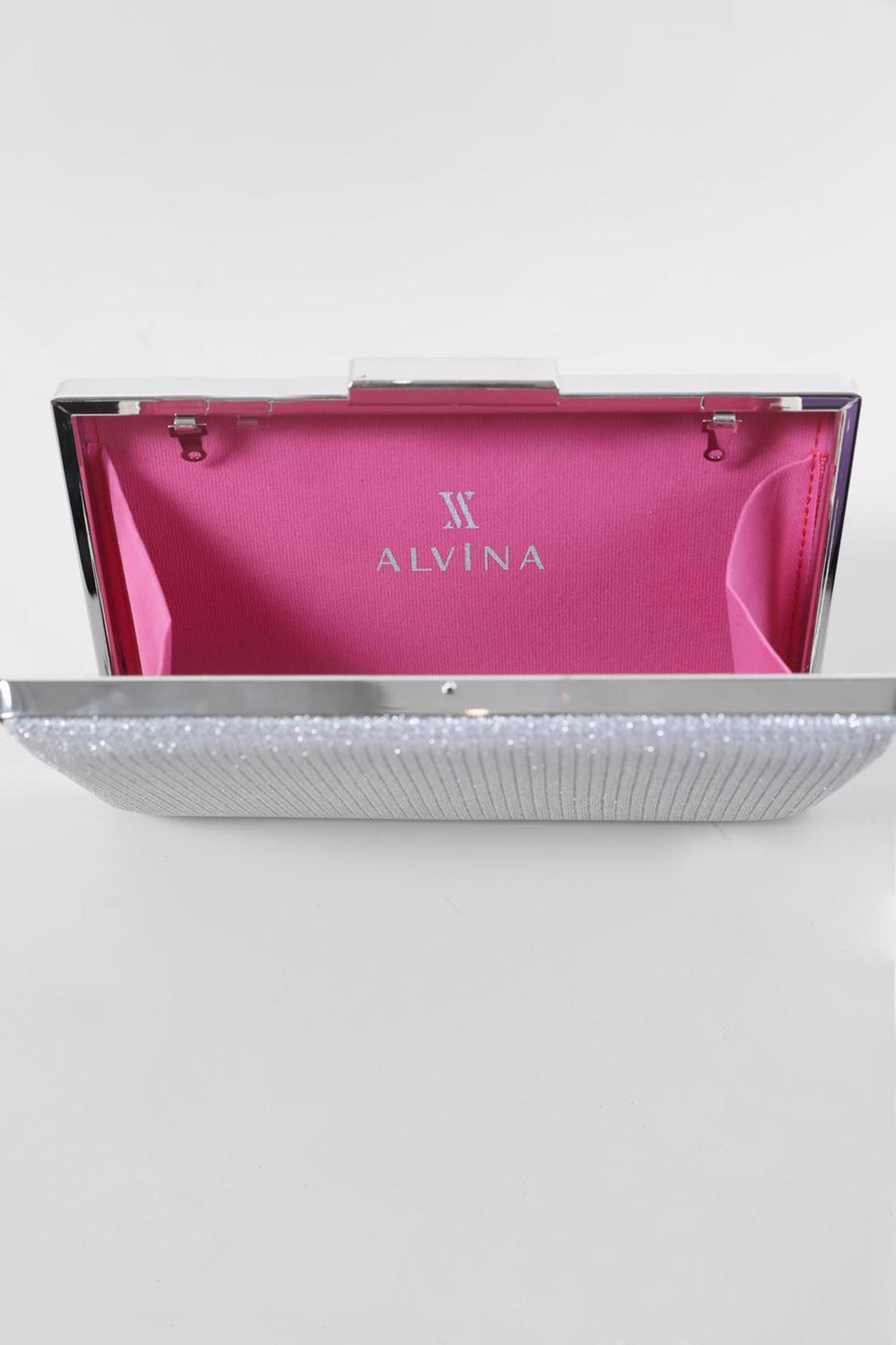 Tesettür giyim GÜMÜŞ 035 ALVİNA ABİYE ÇANTA