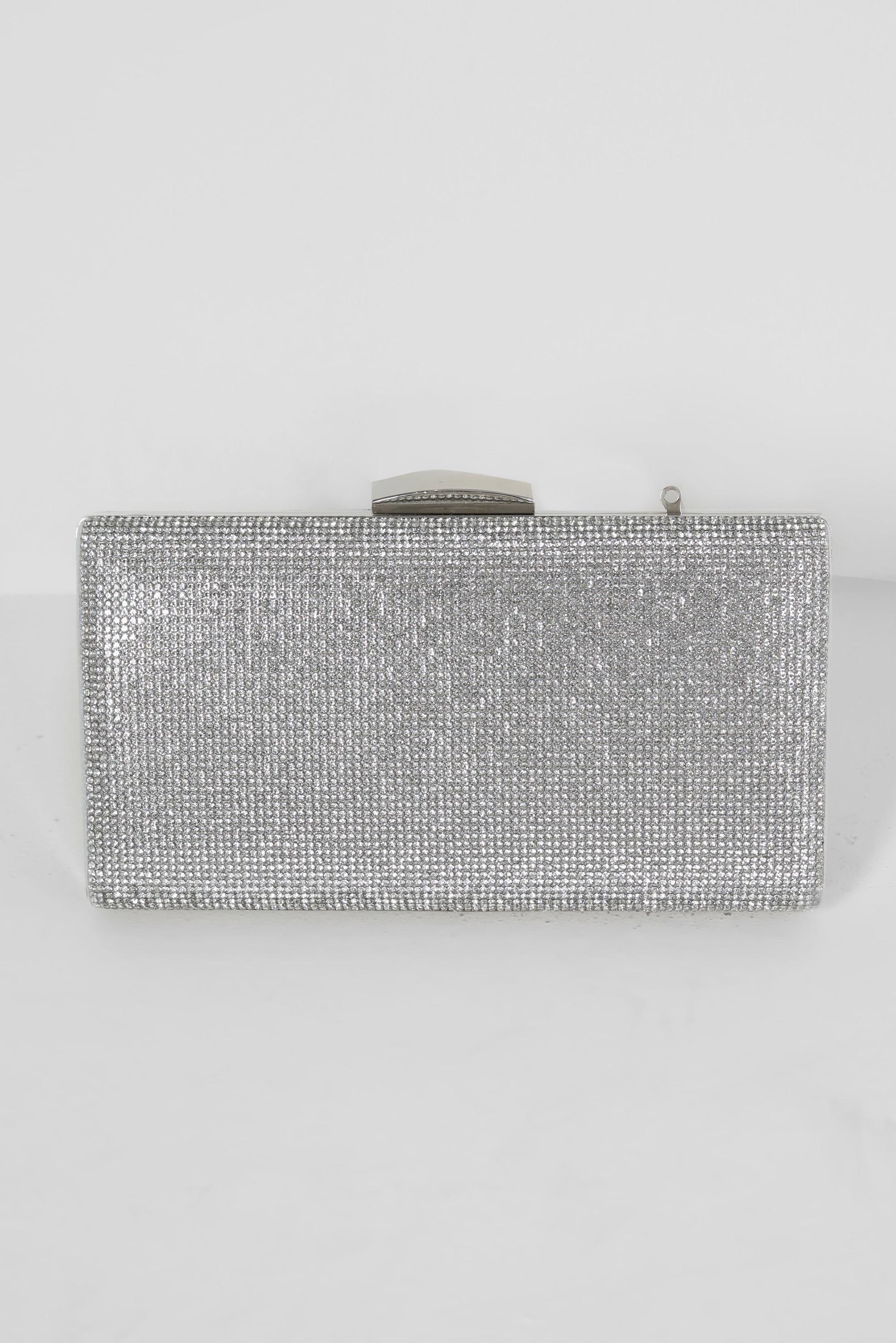 Tesettür giyim GÜMÜŞ ALVİNA ABİYE ÇANTA 365