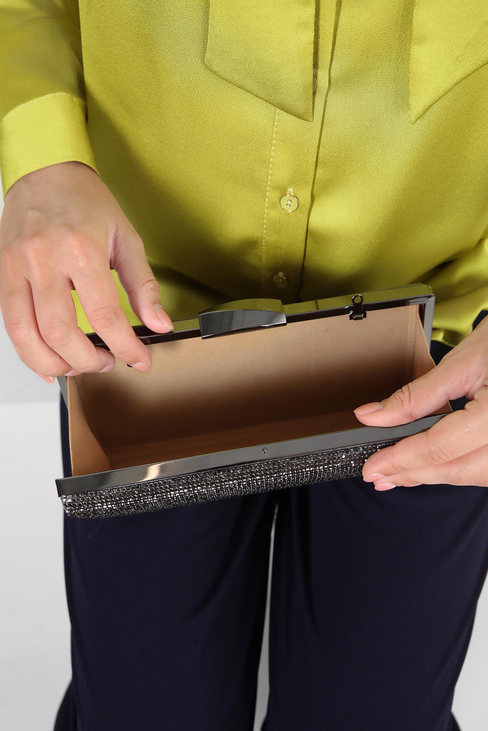 Tesettür giyim BEJ ALVİNA ABİYE ÇANTA 365