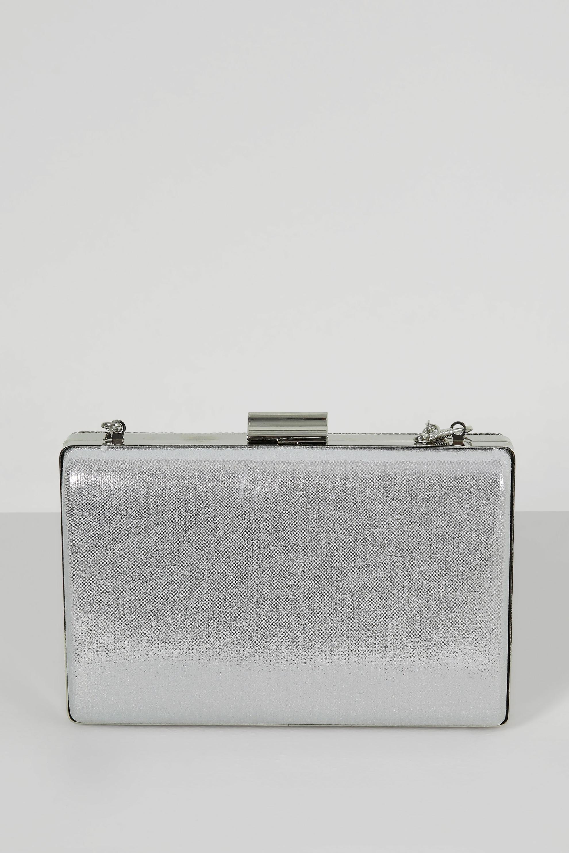 Tesettür giyim GÜMÜŞ ALVİNA ZİNCİR ASKILI ABİYE ÇANTA 370