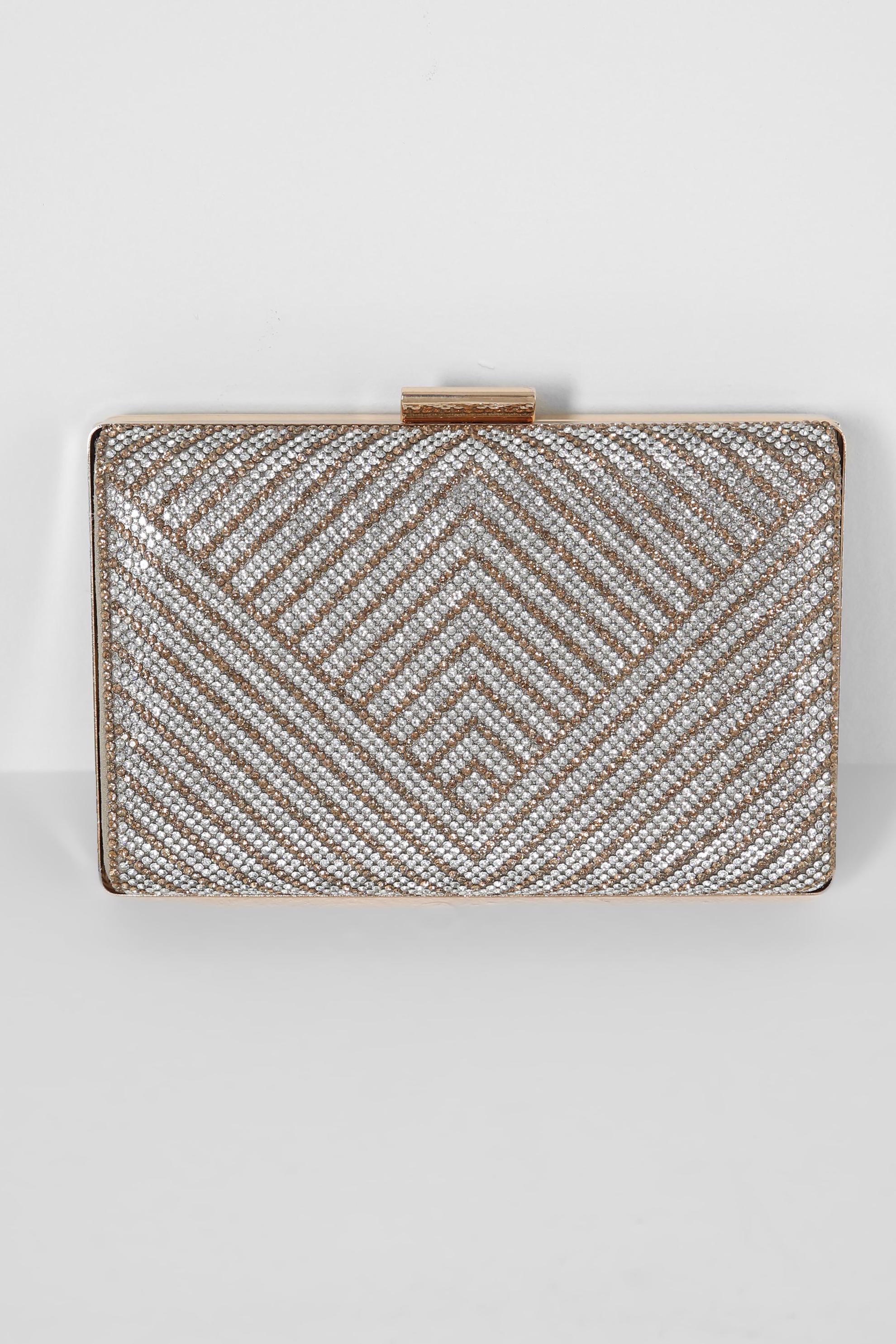 Tesettür giyim ALTIN ALVİNA ZİNCİR ASKILI ABİYE ÇANTA 370