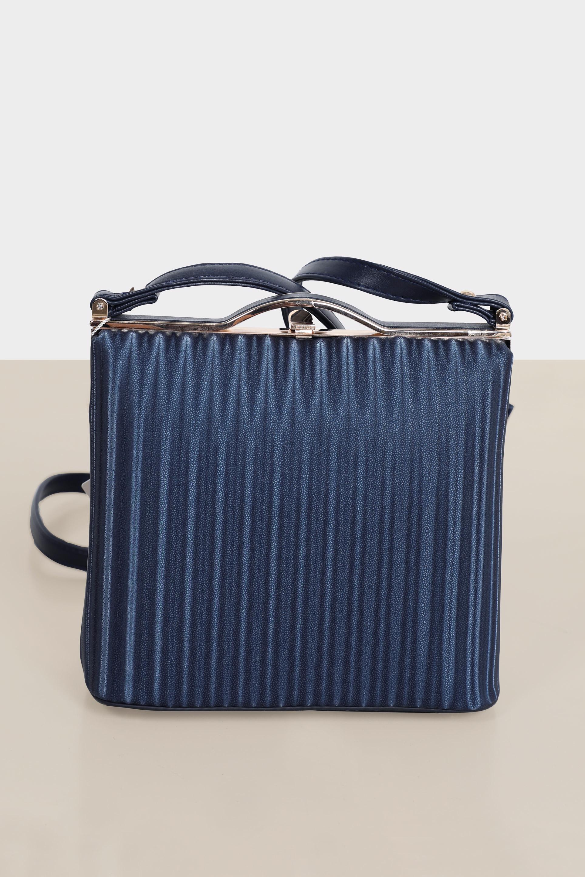 Tesettür giyim LACİVERT ALVİNA ABİYE ÇANTA 410