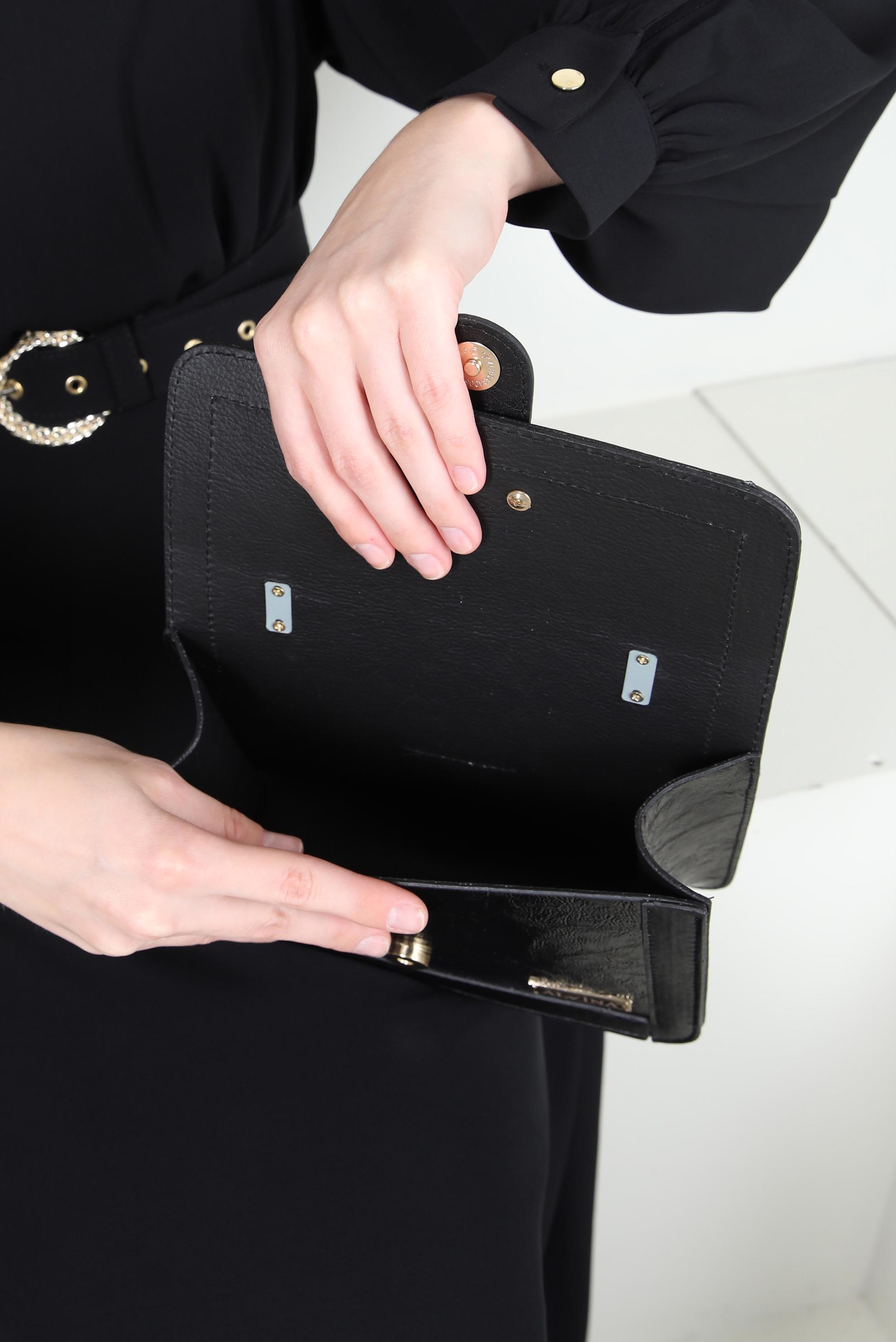 Tesettür giyim SİYAH ALVİNA ÇANTA 701